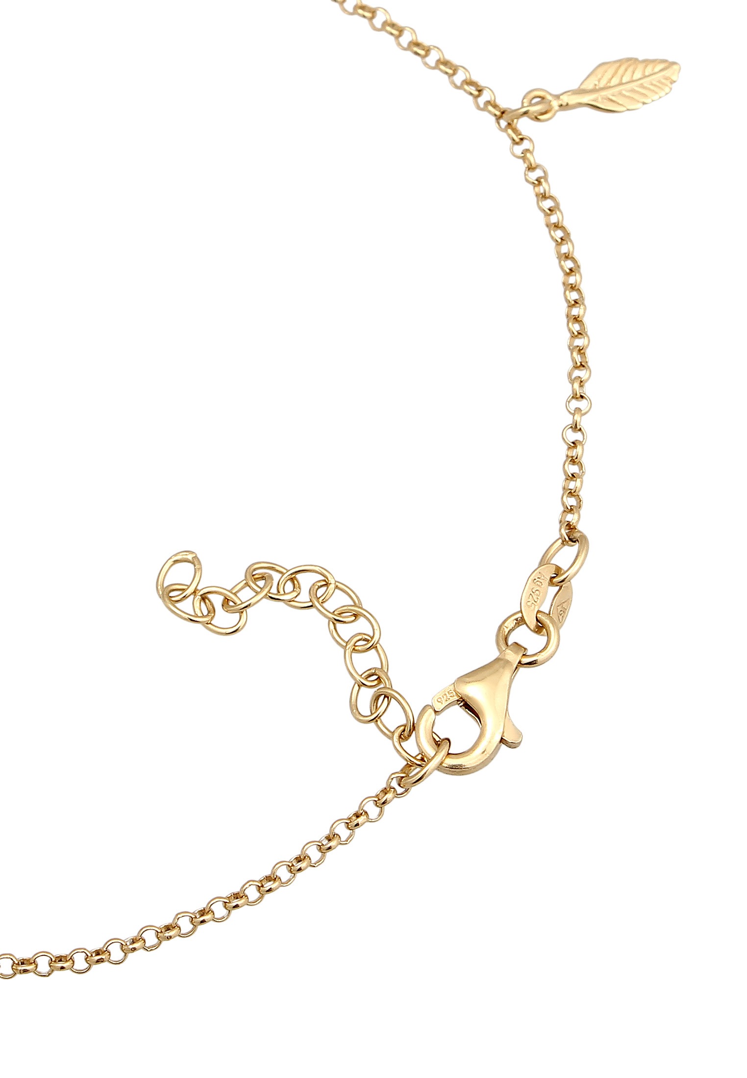 Elli Fußkette »Fußschmuck Feder Boho 925 Sterling Silber«
