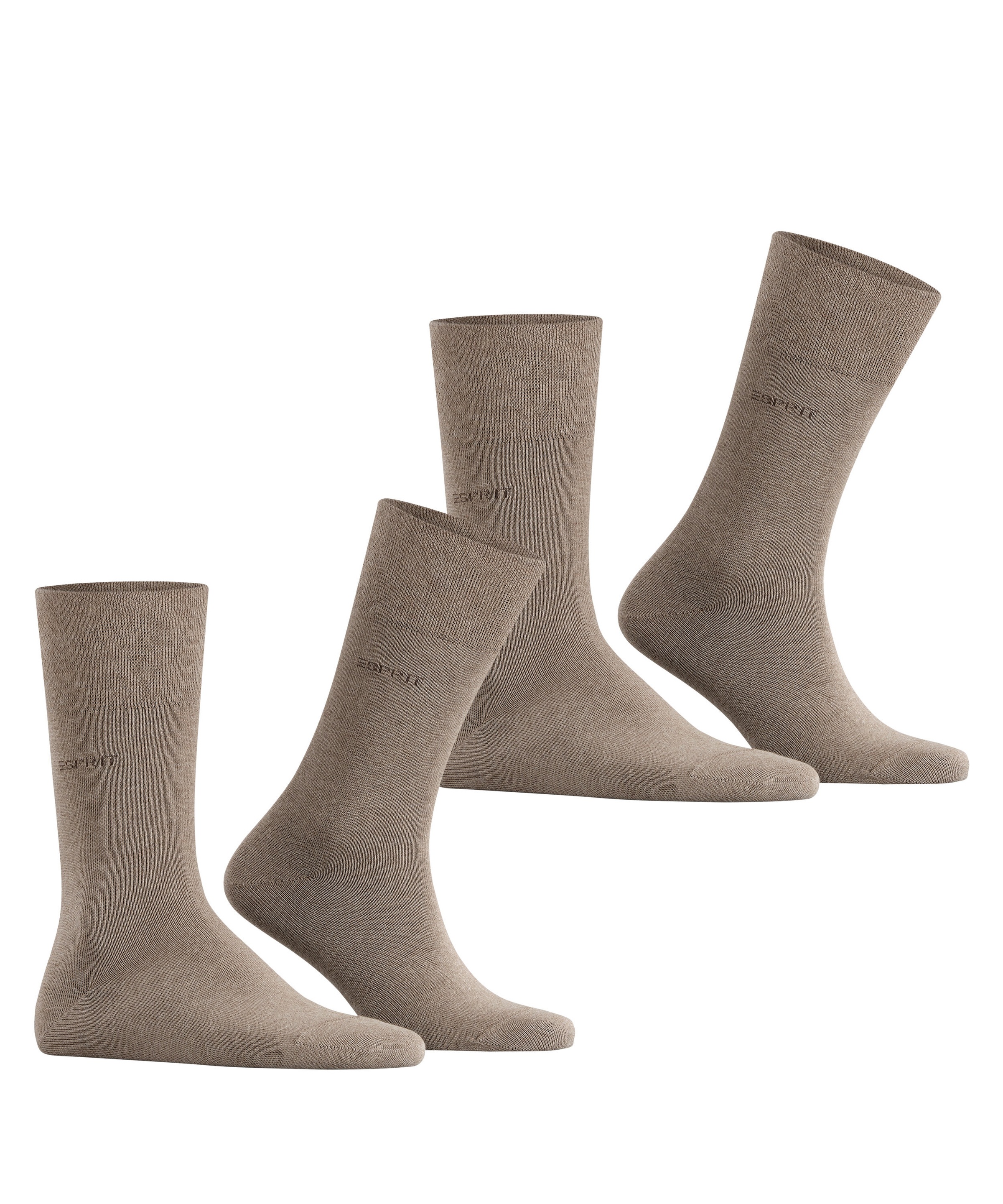 Esprit Socken »Basic Easy«, (2 Paar), breiter Komfortbund, Doppelpack