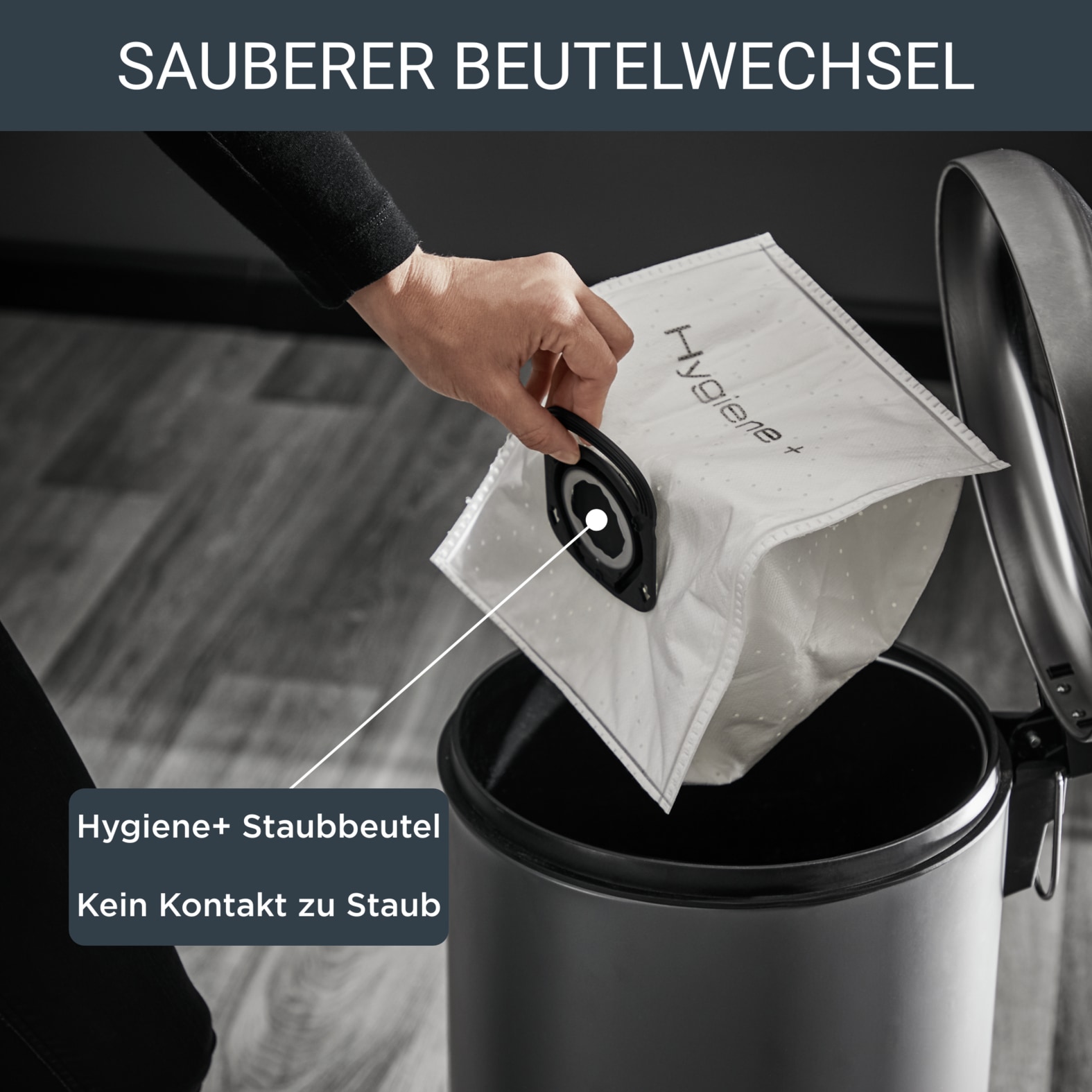 Rowenta Bodenstaubsauger »Green Force Max, extreme Reinigungskraft, hygienischer Beutelwechsel«, 900 W, mit Beutel, 99,98% Filtration, umweltschonend, aus recyceltem Kunststoff, RO4933