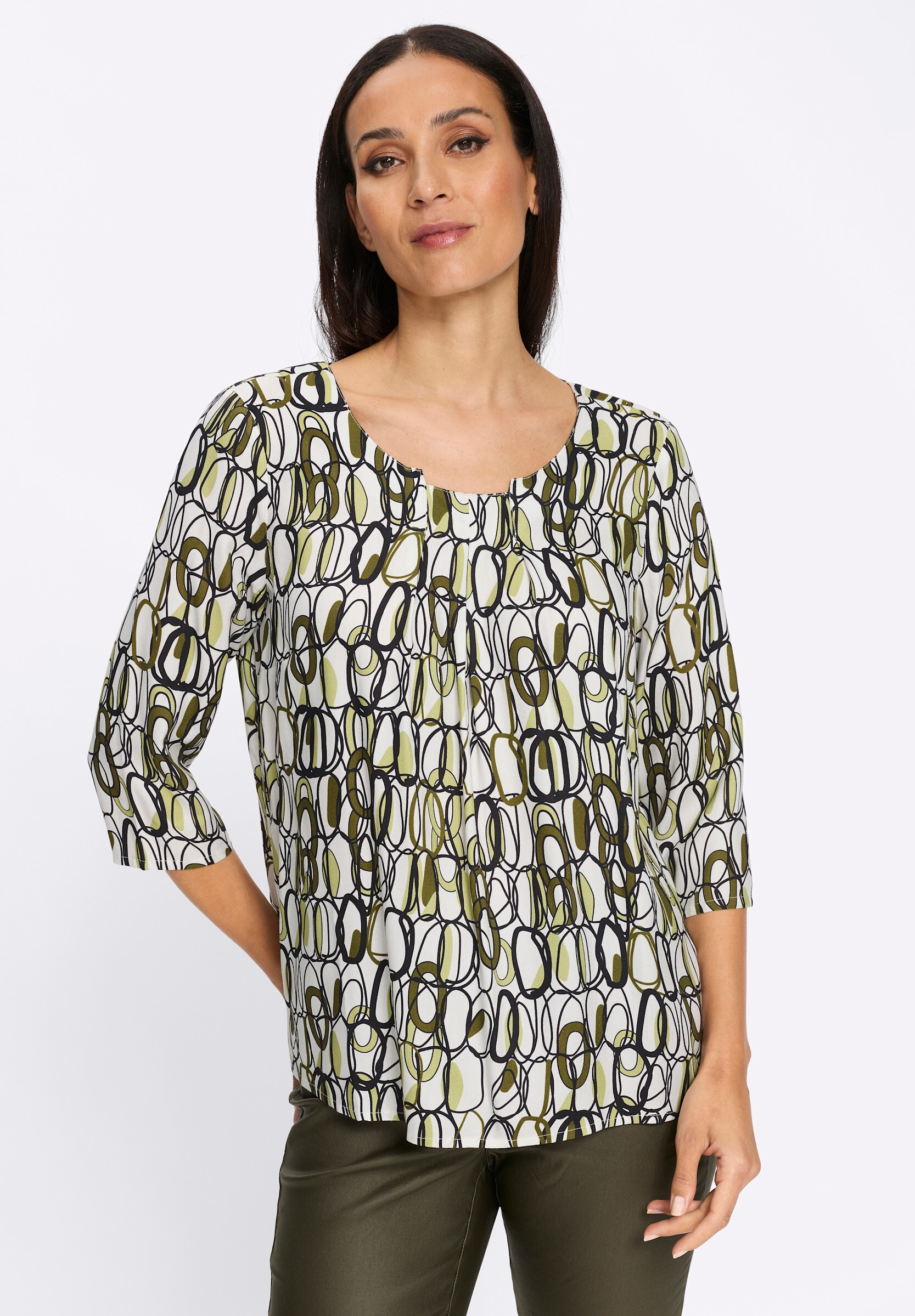 heine Schlupfbluse »Druckbluse Druckbluse mit 3/4-Arm«