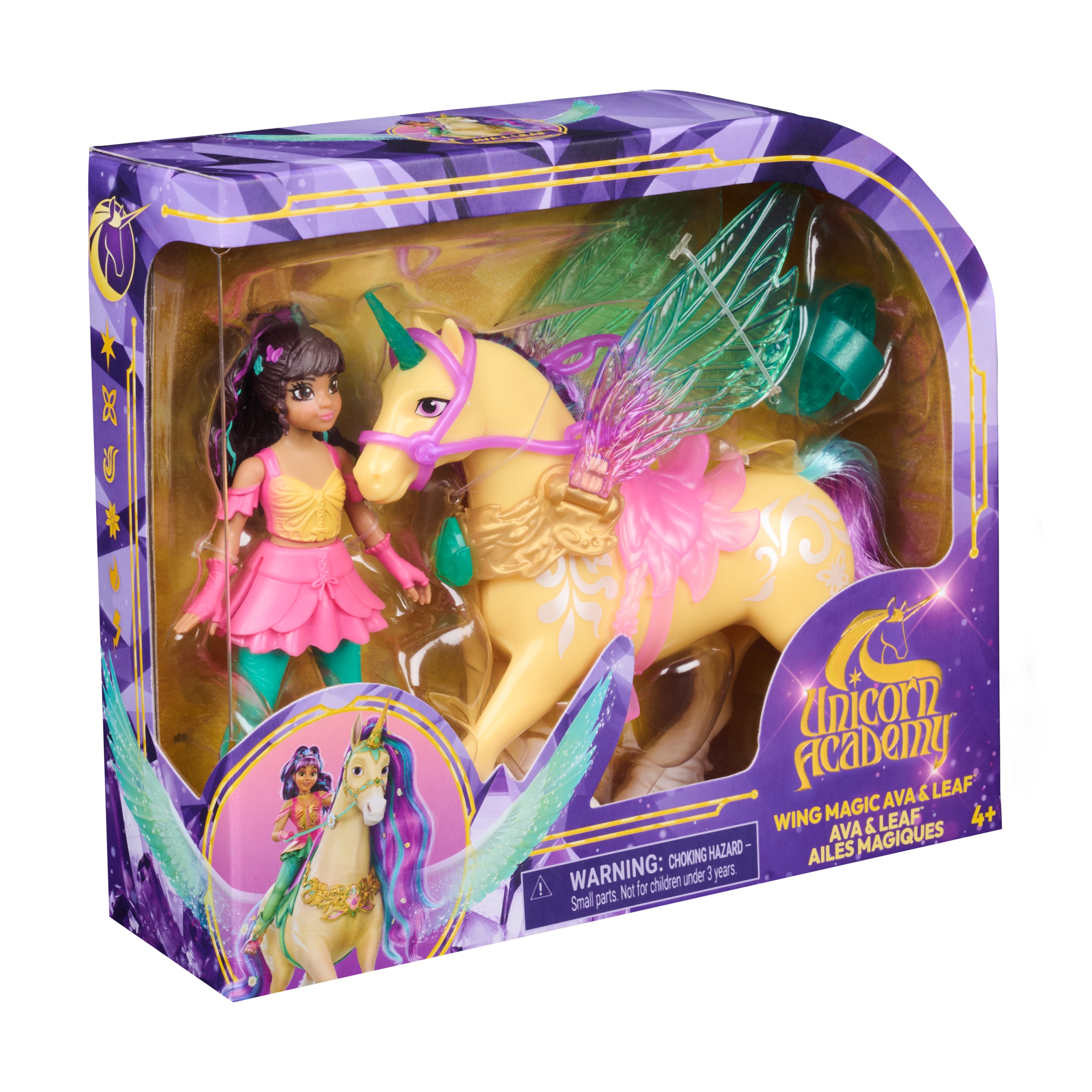 Spin Master Anziehpuppe »Unicorn Academy - Wing Magic Ava und Leaf  Spielset«