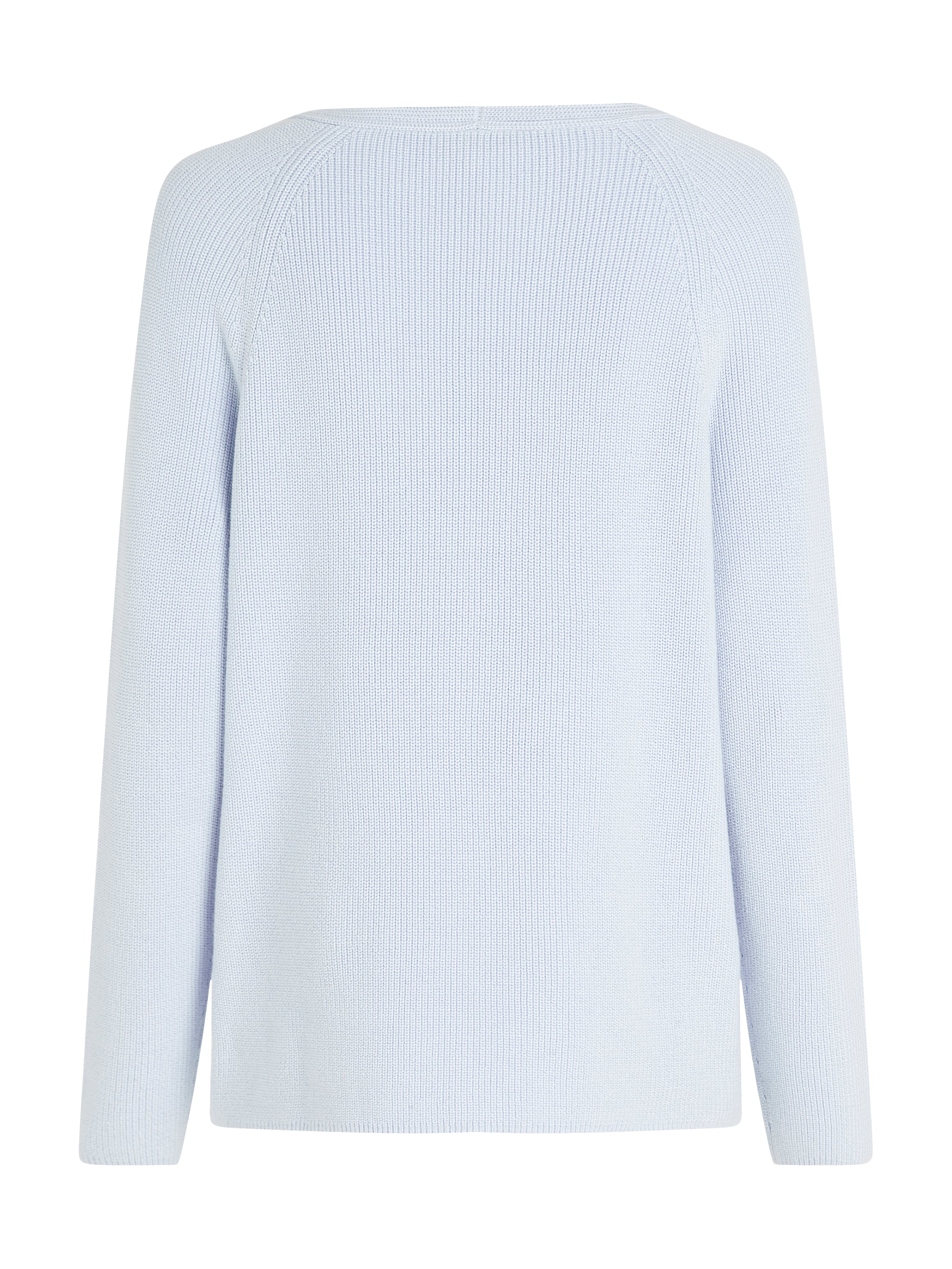 Tommy Hilfiger Strickpullover »CO CARDI STITCH V-NK LS«, mit Logostickerei