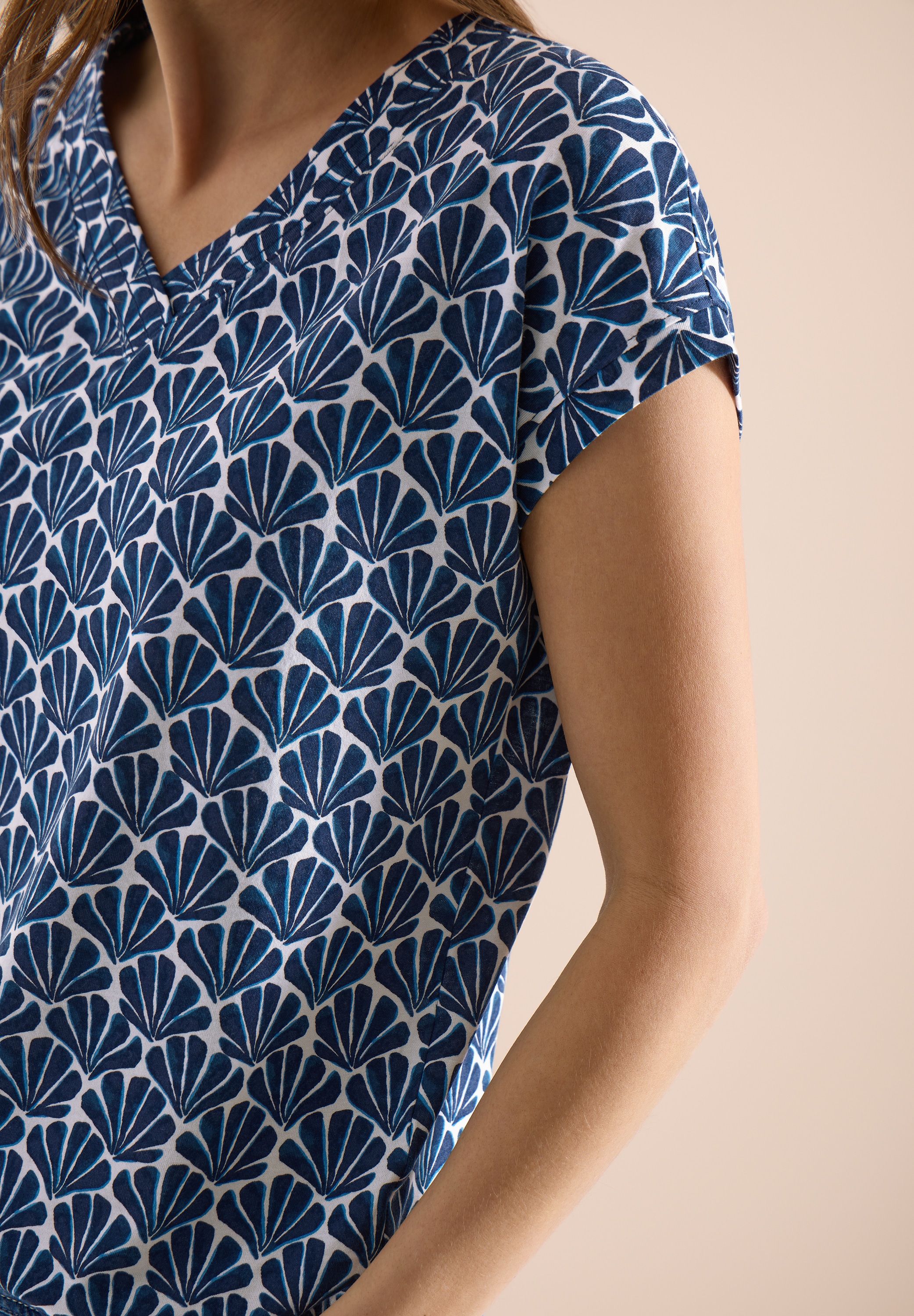 Cecil T-Shirt mit All-Over Print