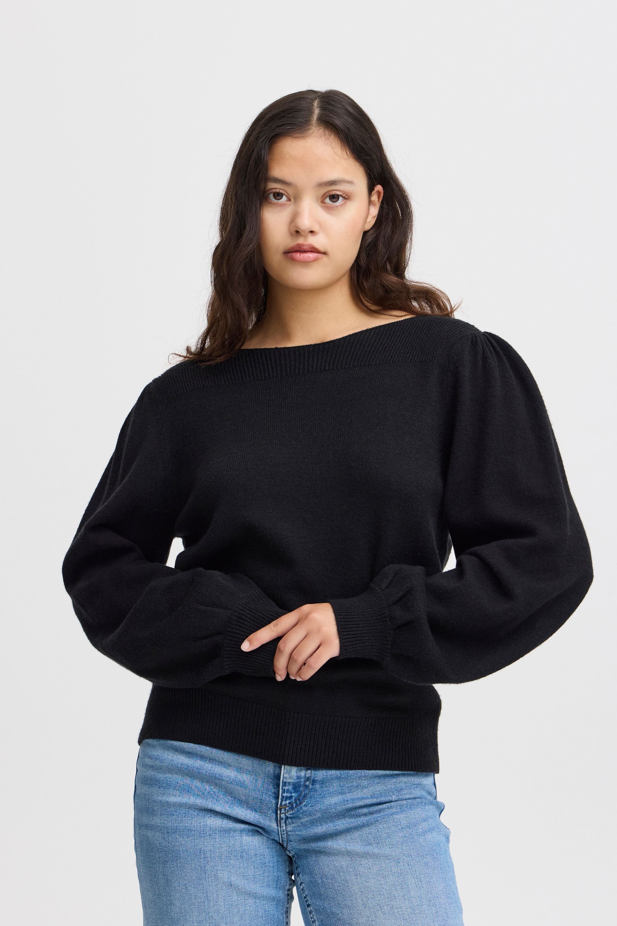 Ichi Strickfleece-Pullover »Strickpullover IHVIRELLE LS«