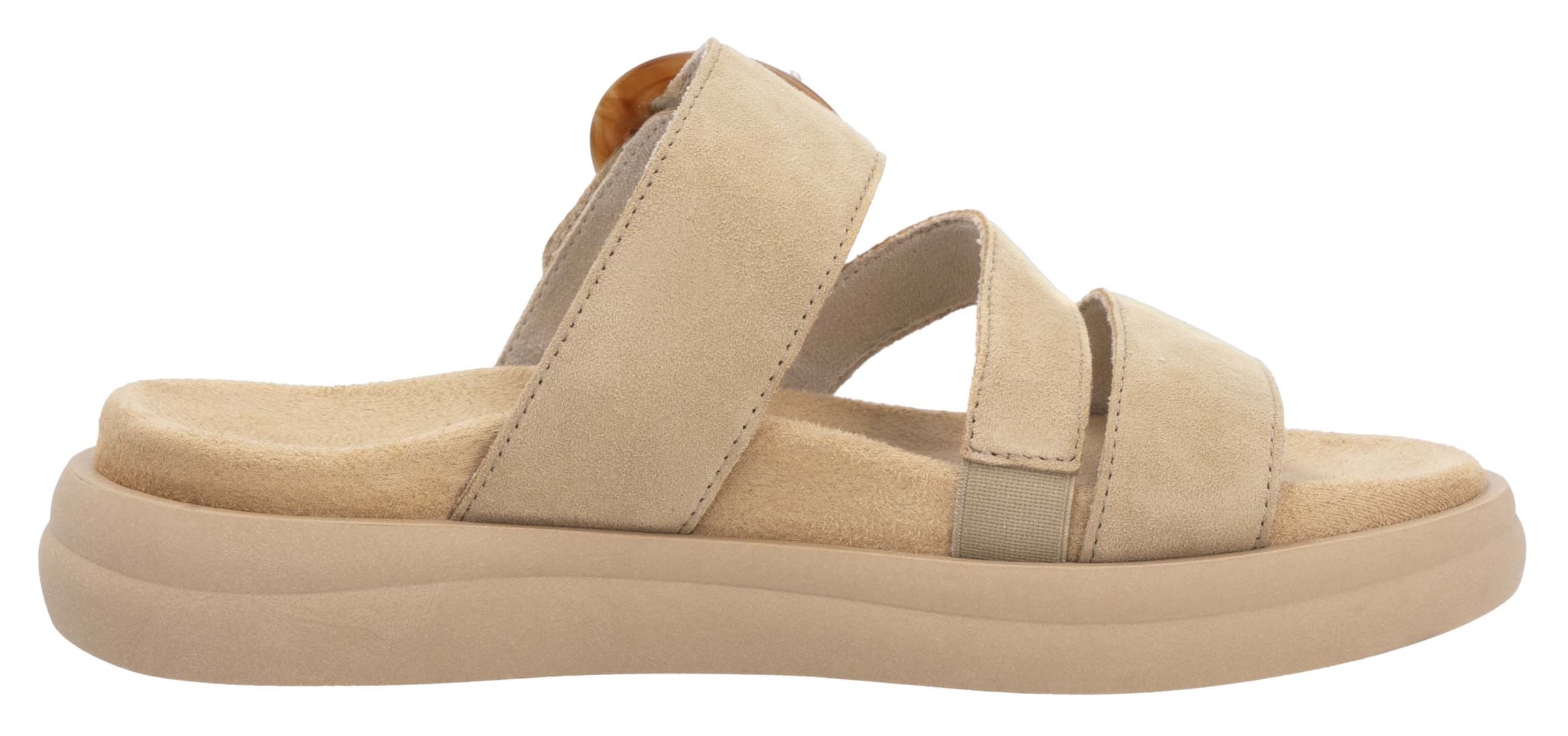 Remonte Pantolette, Sommerschuh, Schlupfschuh, Komfortschuh mit großer Zierschnalle