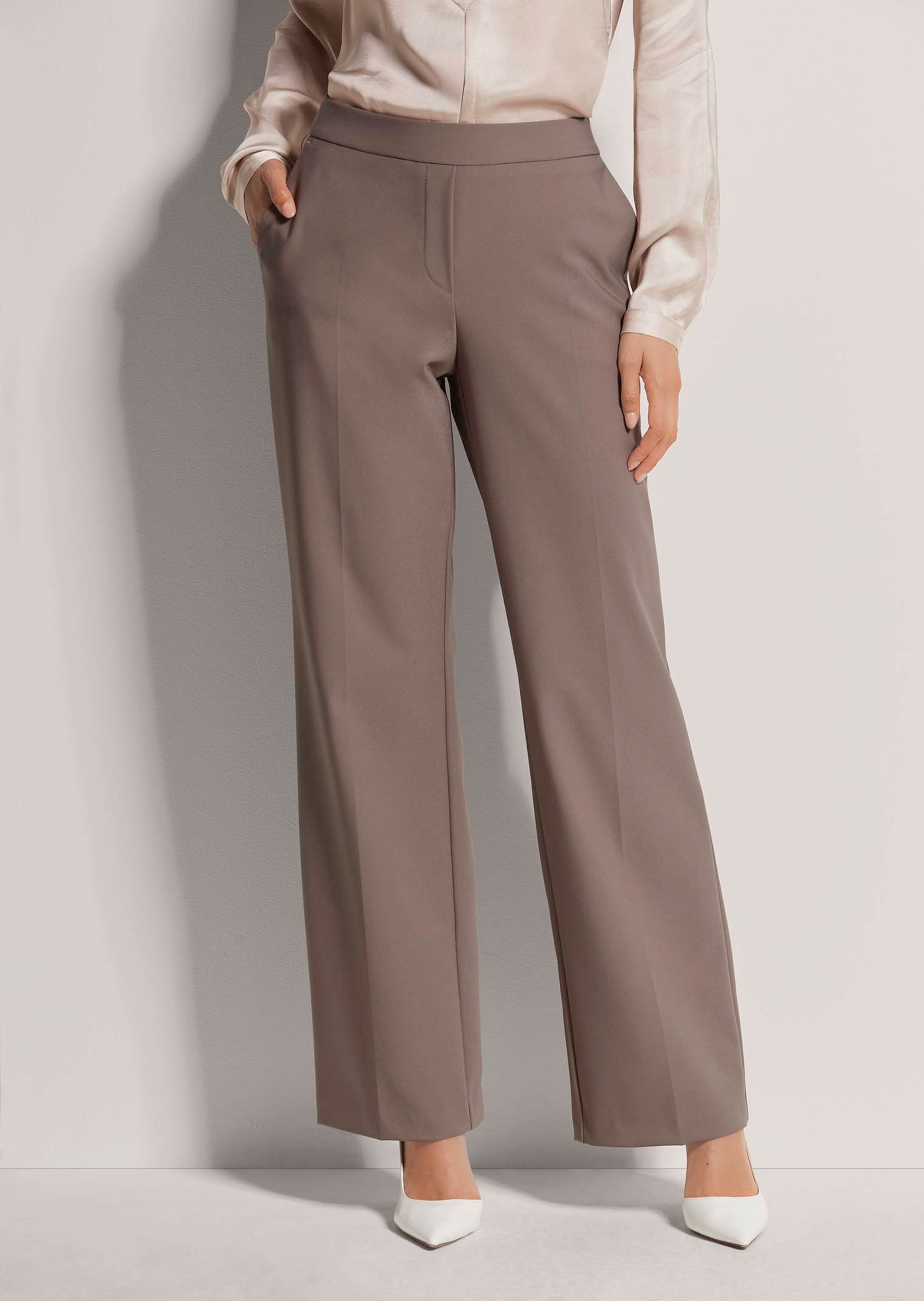 MADELEINE Stoffhose »Schlupfhose Elegante Damenhose mit Bügelfalten«