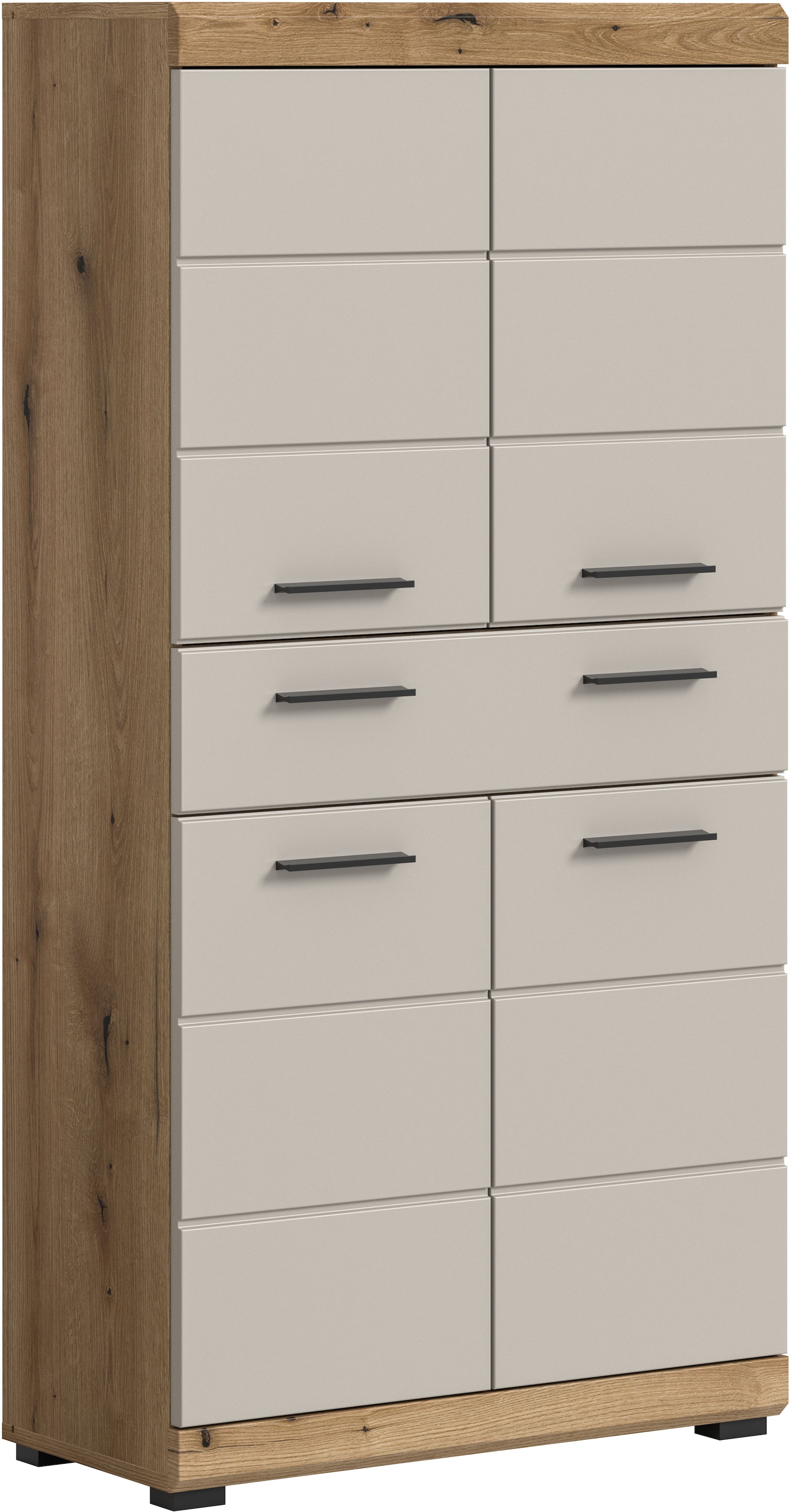 welltime Midischrank »SIENA, Breite 74cm, 4 Türen, 1 Schubkasten, 4 Fächer, MDF-Front« TOPSELLER!,  in verschiedenen Farben erhältlich, Badmöbel, Badschrank, Schrank, Bad