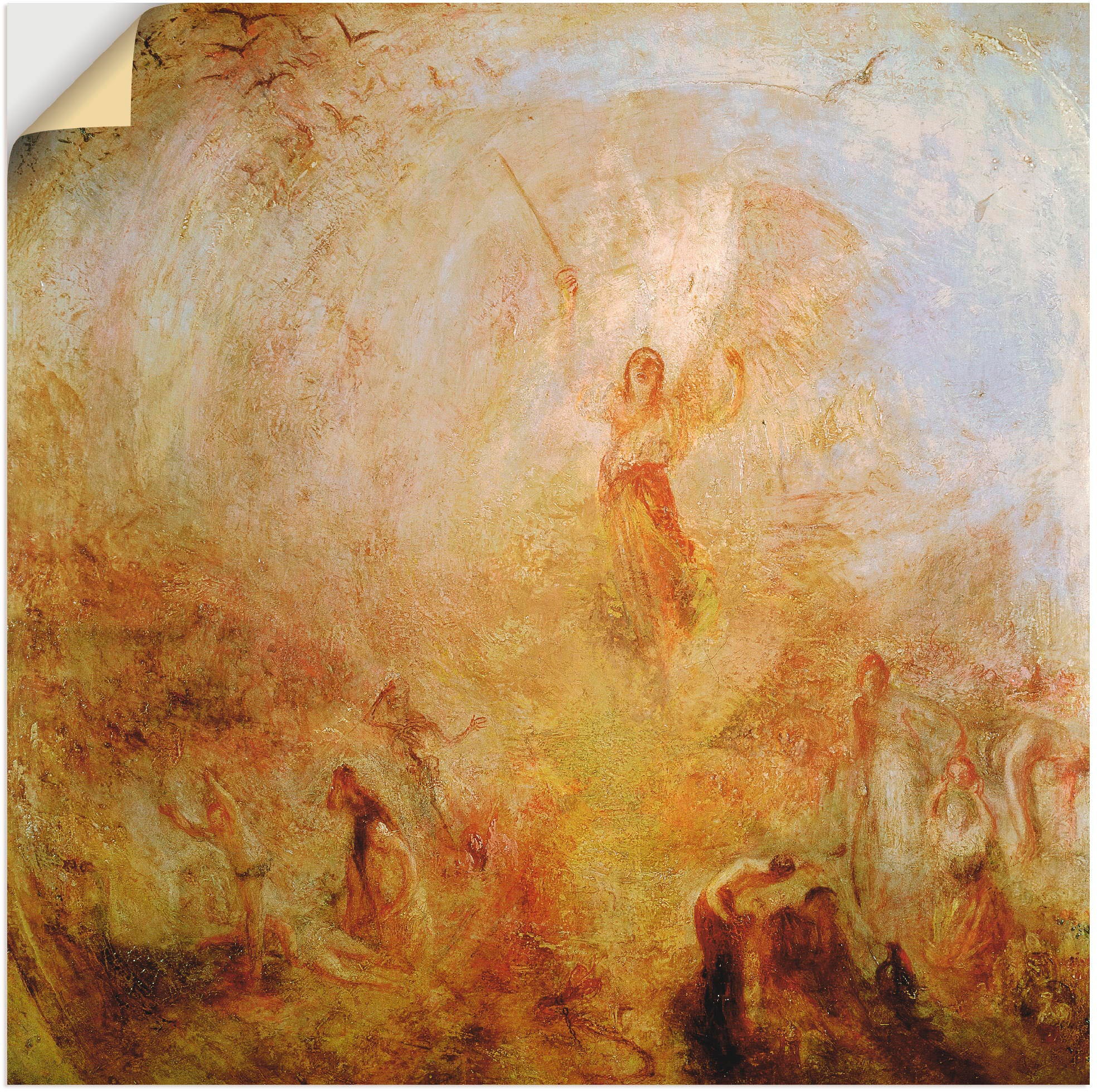Artland Wandbild »Der Engel vor der Sonne. 1846«, Religion, (1 St.), in vielen Größen & Produktarten -Leinwandbild, Poster, Wandaufkleber / Wandtattoo auch für Badezimmer geeignet