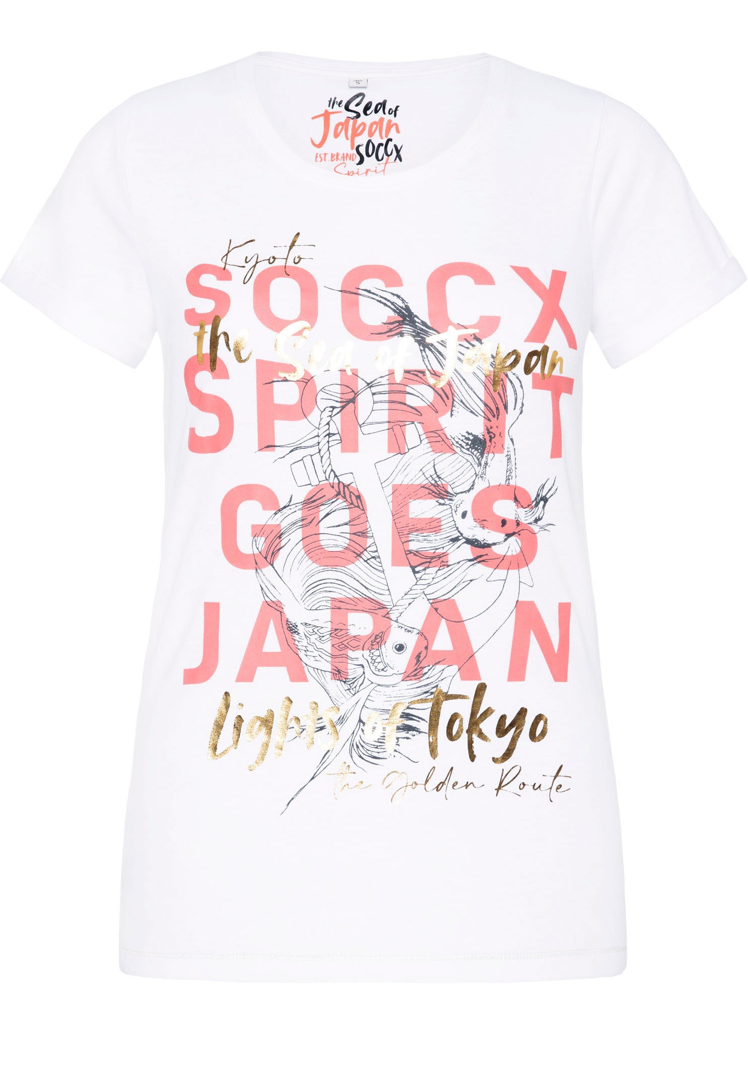 SOCCX T-Shirt »Soccx Damen T-Shirt« im OTTO Online Shop