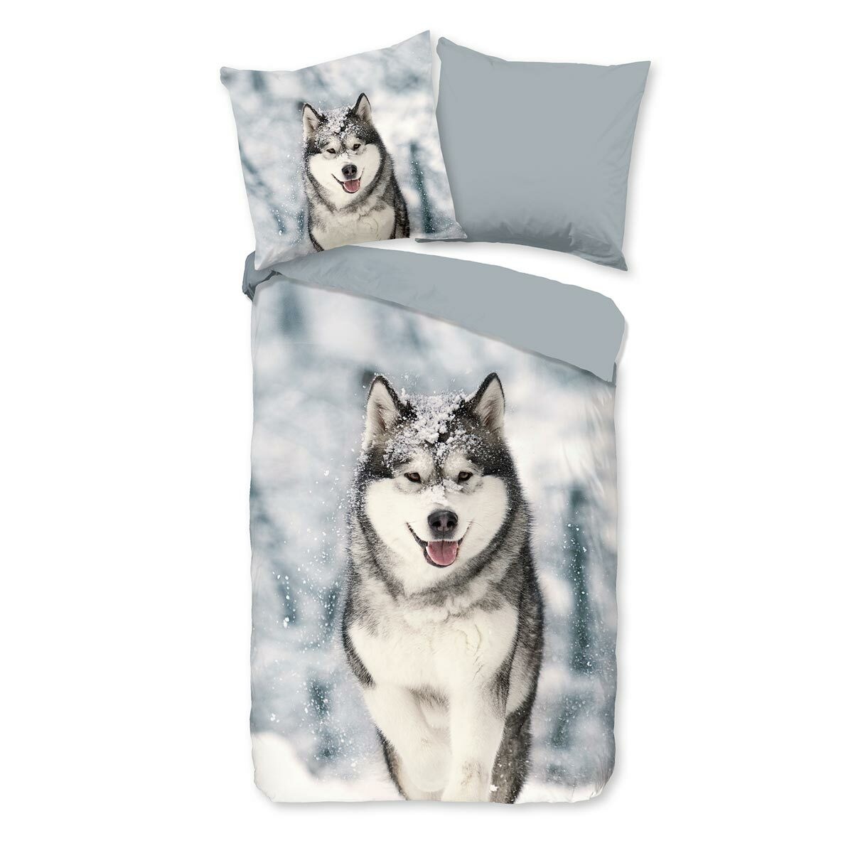 TRAUMSCHLAF Bettwäsche »Husky«, (2 tlg.), hervorragende Flanellqualität