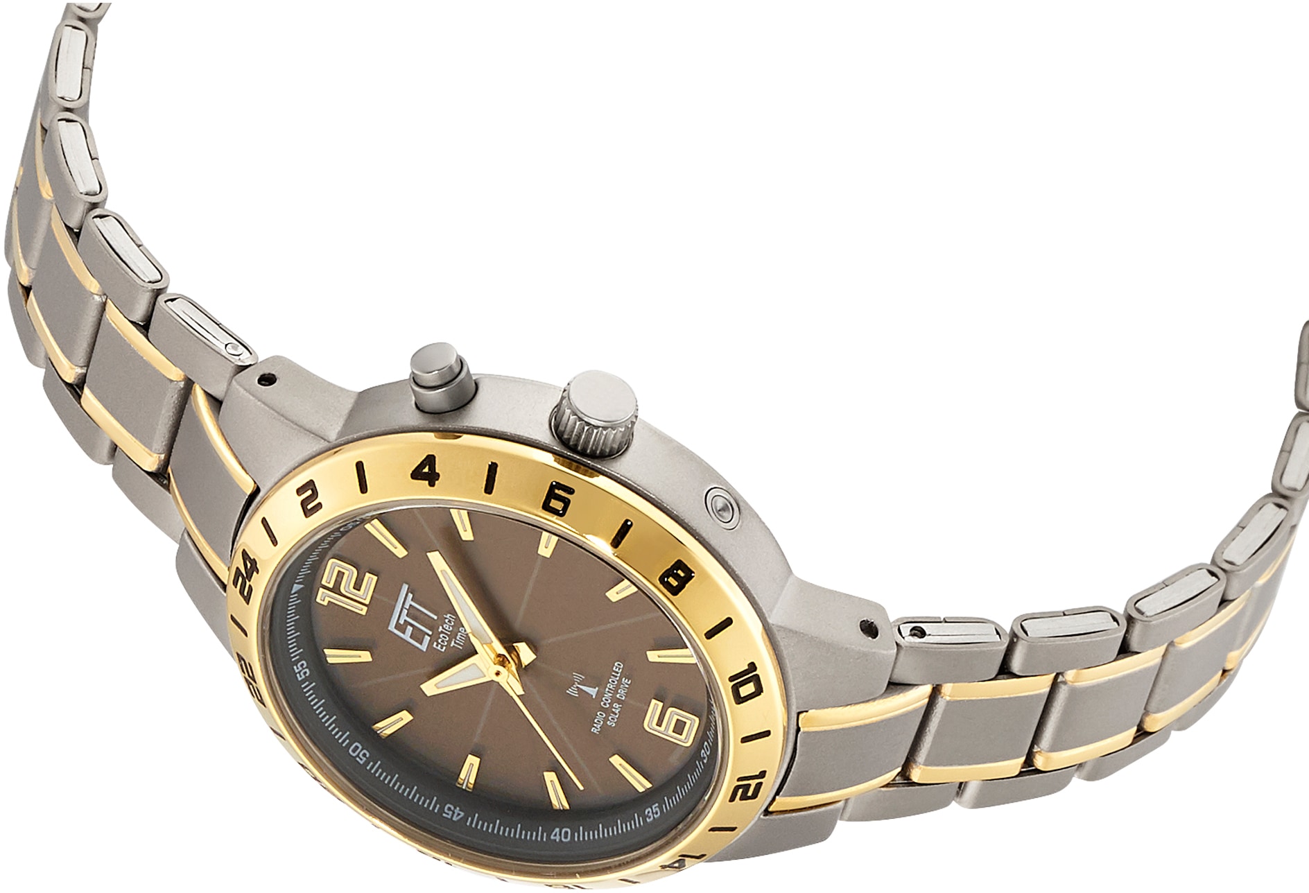 ETT Funkuhr »Titan Basic«, Armbanduhr, Damenuhr, Solar, Titan