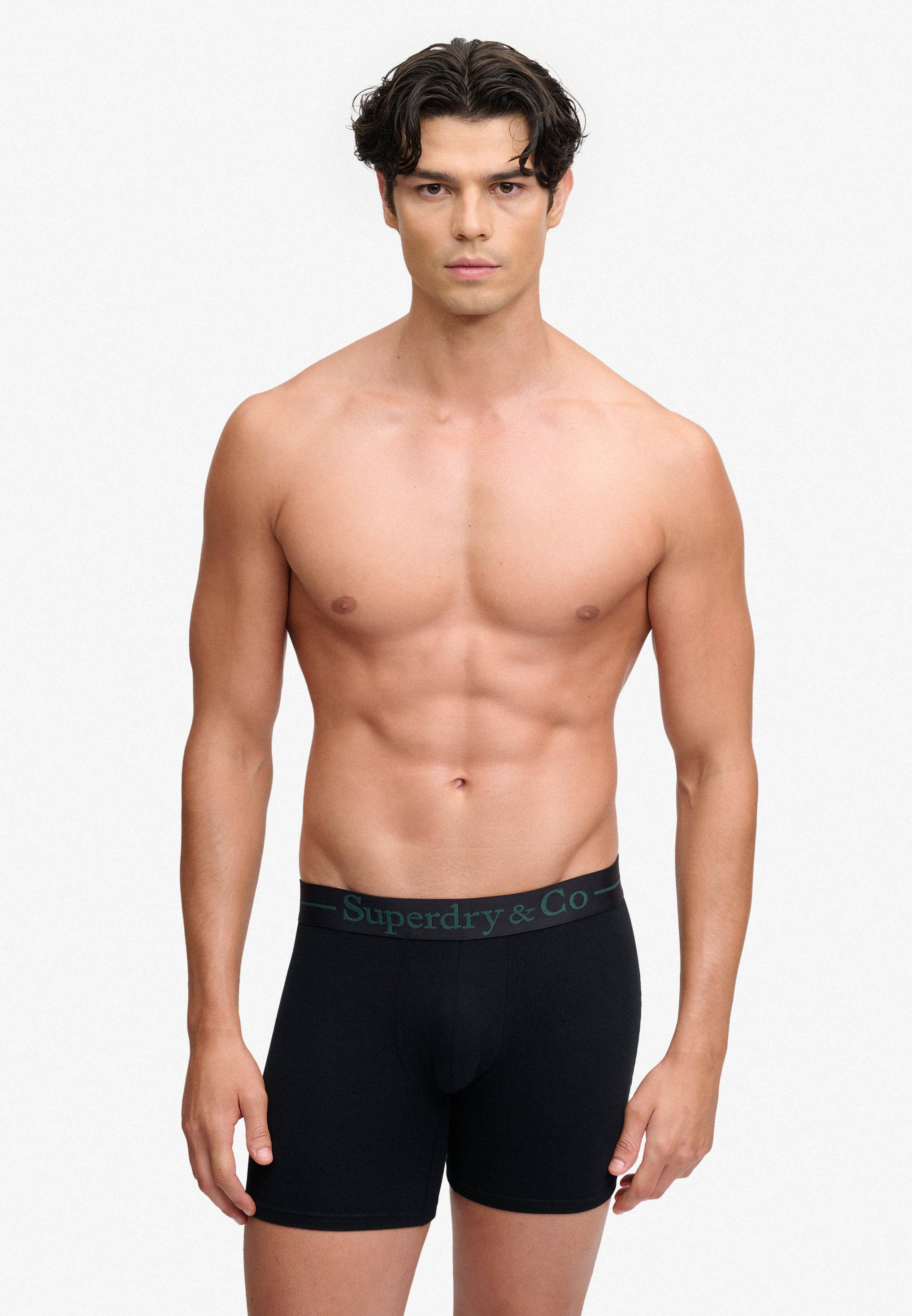 Superdry Boxershorts »SDRY & CO BOXER TRIPLE PACK« Packung, 3 Stk. Baumwollmischung, slim fit