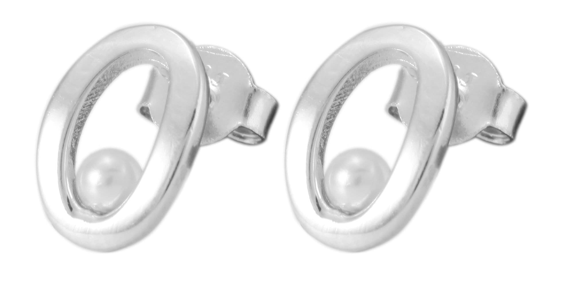 Adelia´s Paar Ohrstecker »Damen Ohrringe ¿ Ohrstecker aus 925 Silber mit Perle«