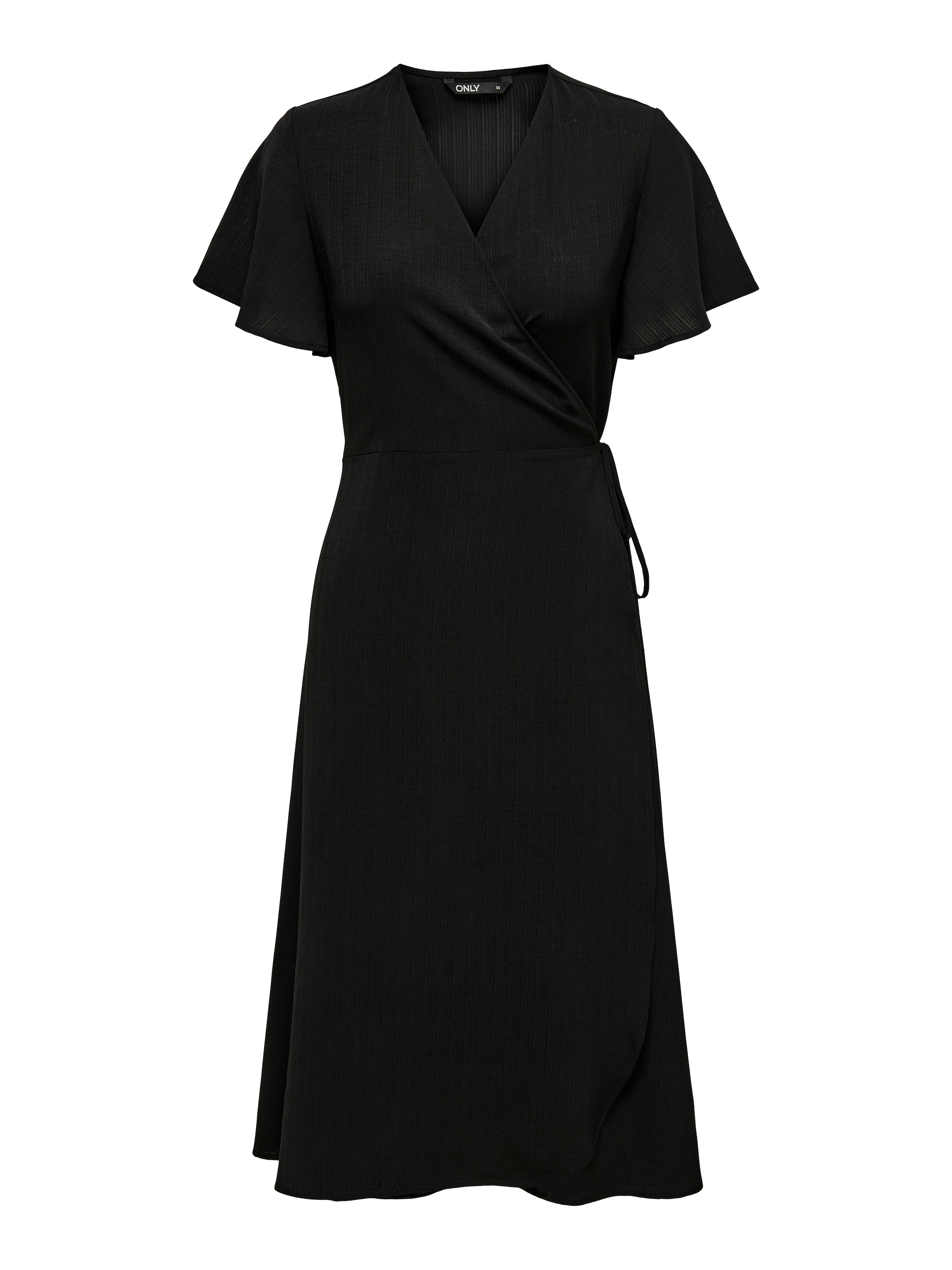 ONLY Wickelkleid »ONLCALI LIFE S/S WRAP DRESS WVN NOOS« Kunstfaser, regular fit, V-Ausschnitt