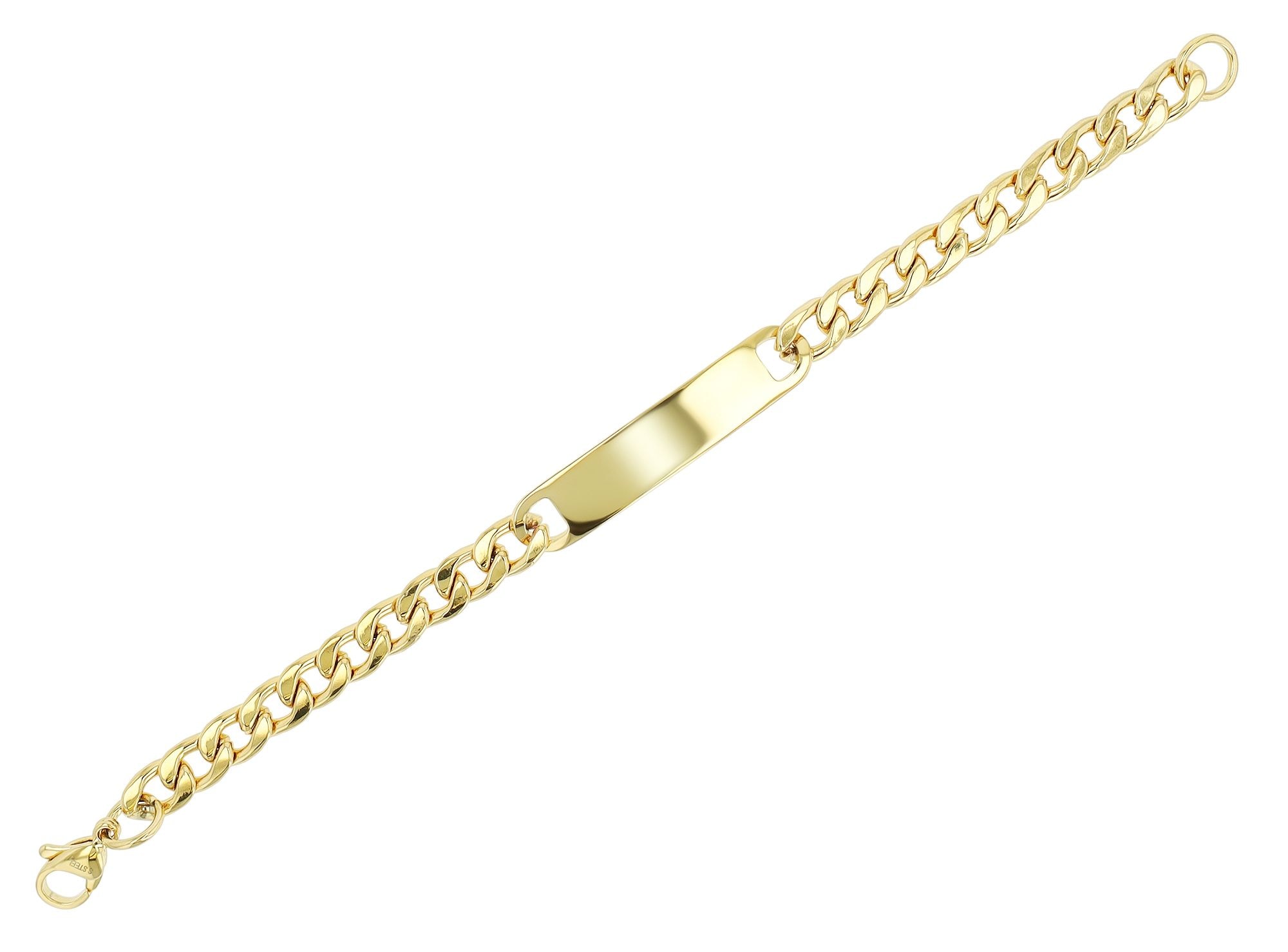 Adelia´s Panzerarmband »Damen Armband ¿ Panzerarmband aus Edelstahl 18 cm«