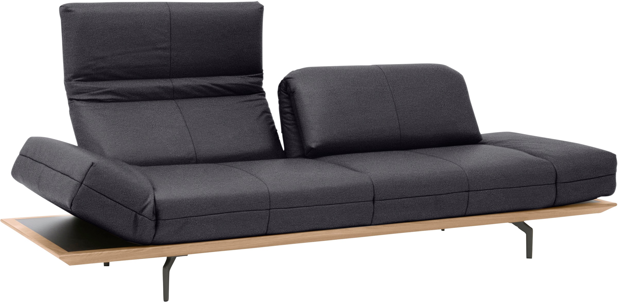 Creation BY ROLF BENZ 3-Sitzer »CR.420, Designsofa, Loungesofa«, in 2 Qualitäten, Holzrahmen in Eiche Natur oder Nußbaum, Breite 232 cm