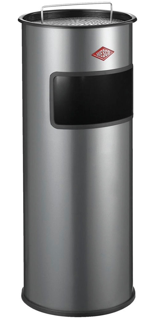WESCO Aschenbecher »Standascher 30 L, mit Sieb« 1 Behälter mit Einwurfschlitz und herausnehmbarem Sieb