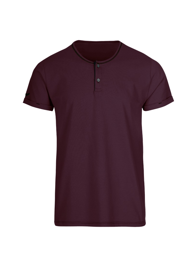 Trigema T-Shirt »TRIGEMA T-Shirt Knopfleiste aus Biobaumwolle«, (1 tlg.)
