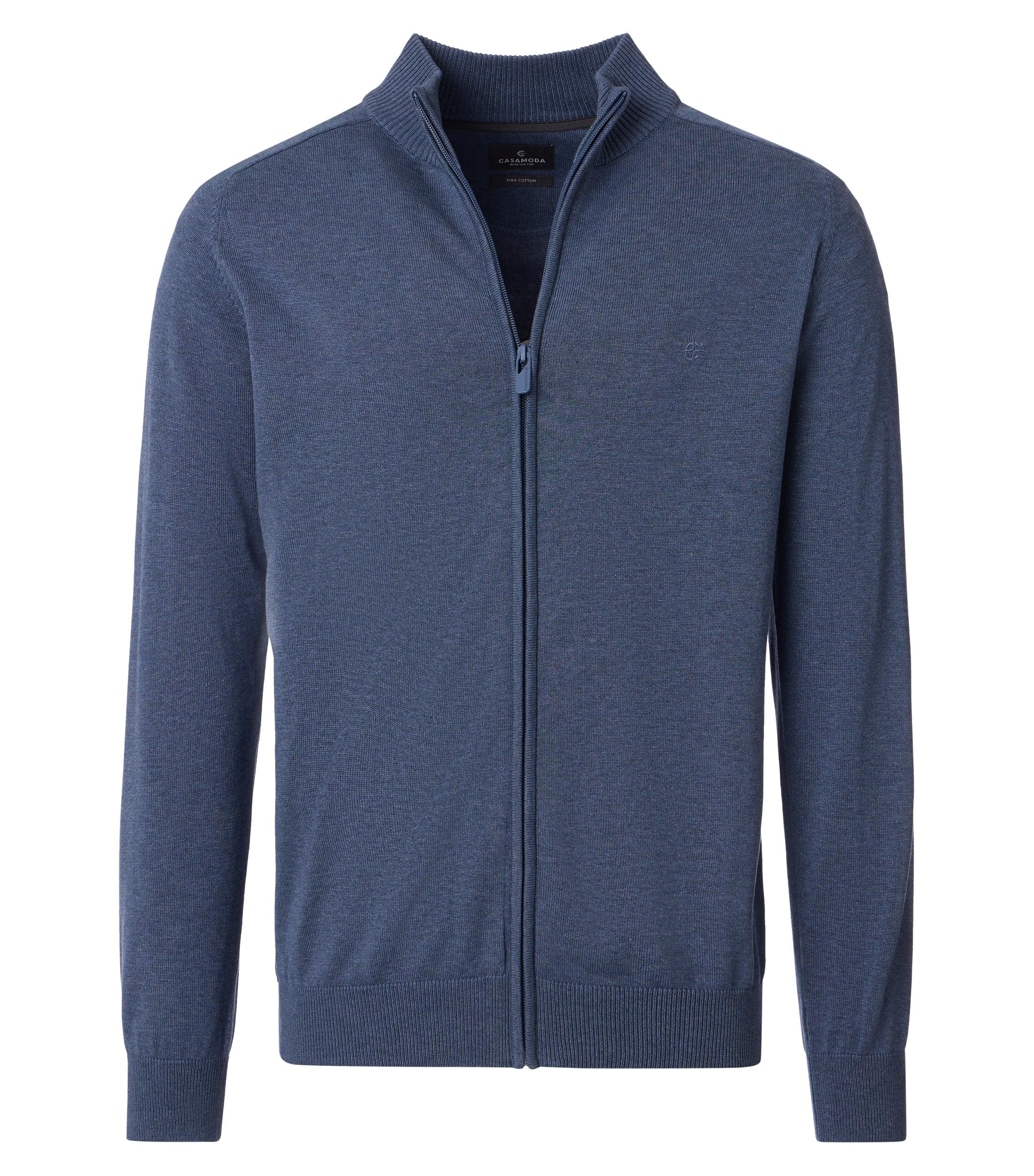 CASAMODA Strickjacke »Strickjacke« mit Stehkragen und Reißverschluss