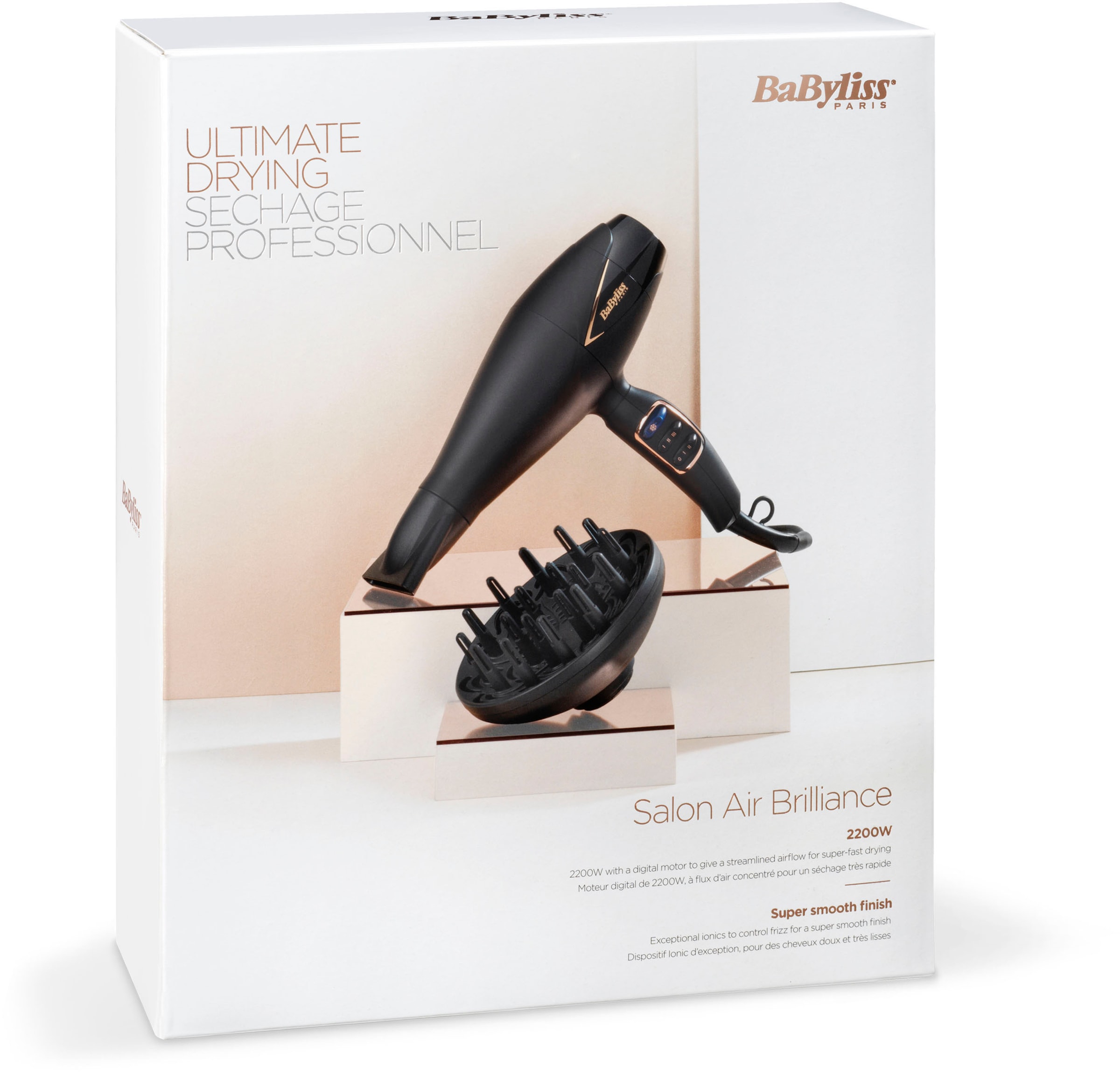 BaByliss Ionic-Haartrockner »D665E Salon Air Brilliance«, 2200 W, 2  Aufsätze, mit digitalem Motor online bei OTTO