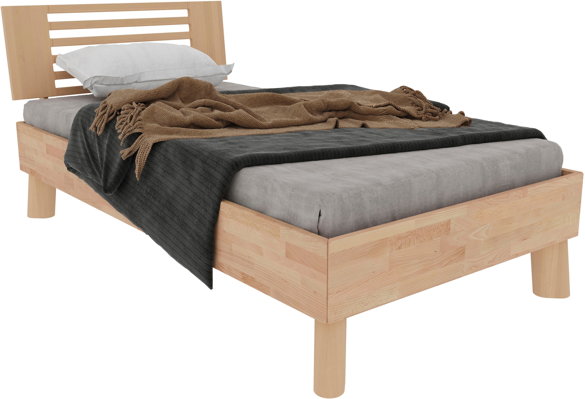 Home affaire Massivholzbett »Chavot III« wahlweise in Kernbuche oder Wildeiche erhältlich