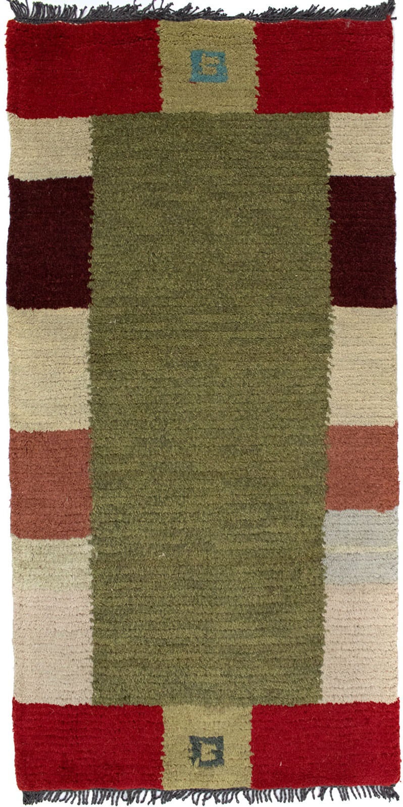 morgenland Wollteppich »Nepal Teppich handgeknüpft grün«, rechteckig,  handgeknüpft im OTTO-Shop