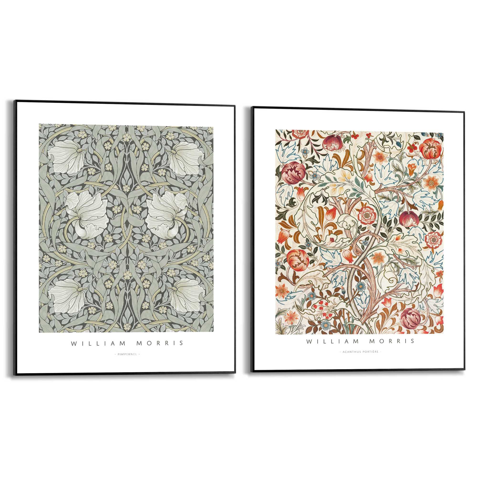 Reinders! Poster »William Morris« in schwarz, Größe B/H/T: 40 cm x 50 cm x 1,6 cm