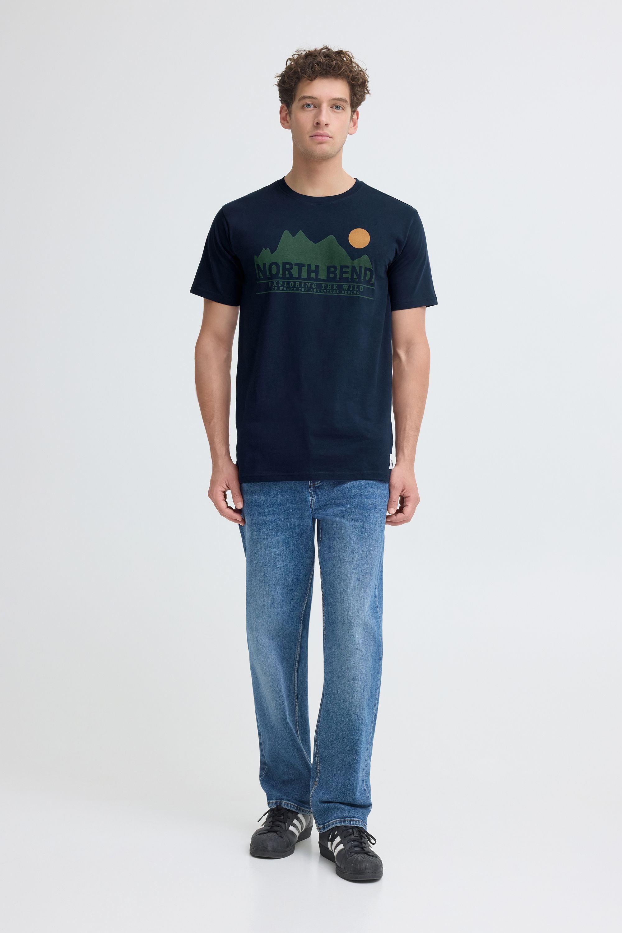 North Bend Rundhalsshirt »Rundhalsshirt NBCash«