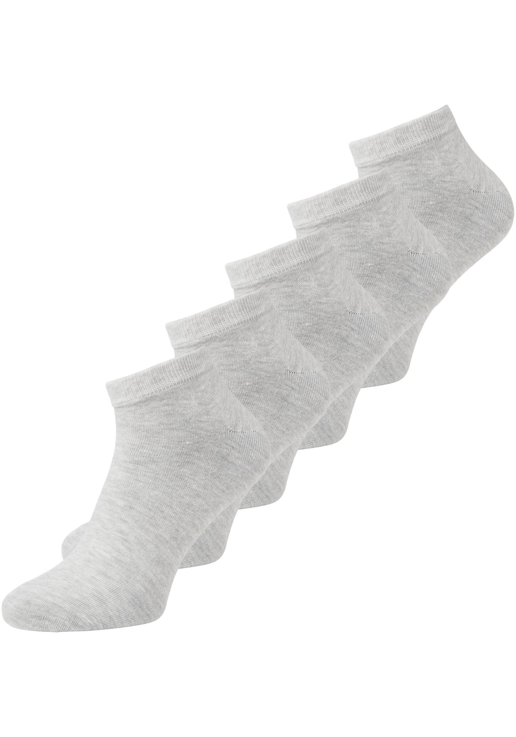 Jack & Jones Herren Kurzsocken »JACDONGO SOCKS 5 PACK NOOS« Packung, 5 Stk. tlg. in grau