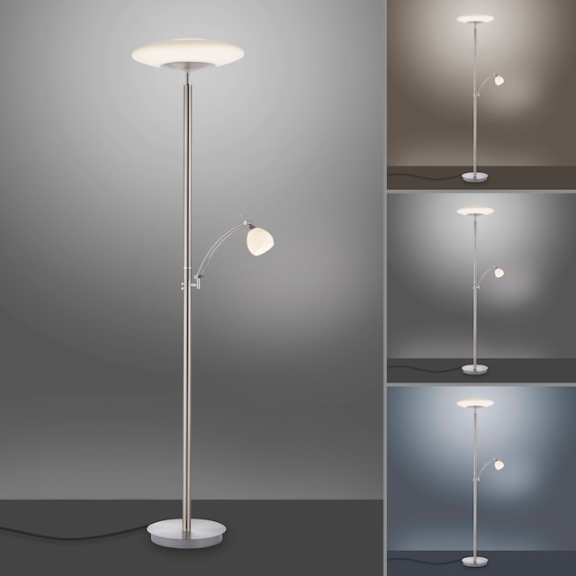 Paul Neuhaus Stehlampe »TROJA«, 2 flammig-flammig, LED, CCT - tunable  white, dimmbar über Tastdimmer, Memory kaufen online bei OTTO