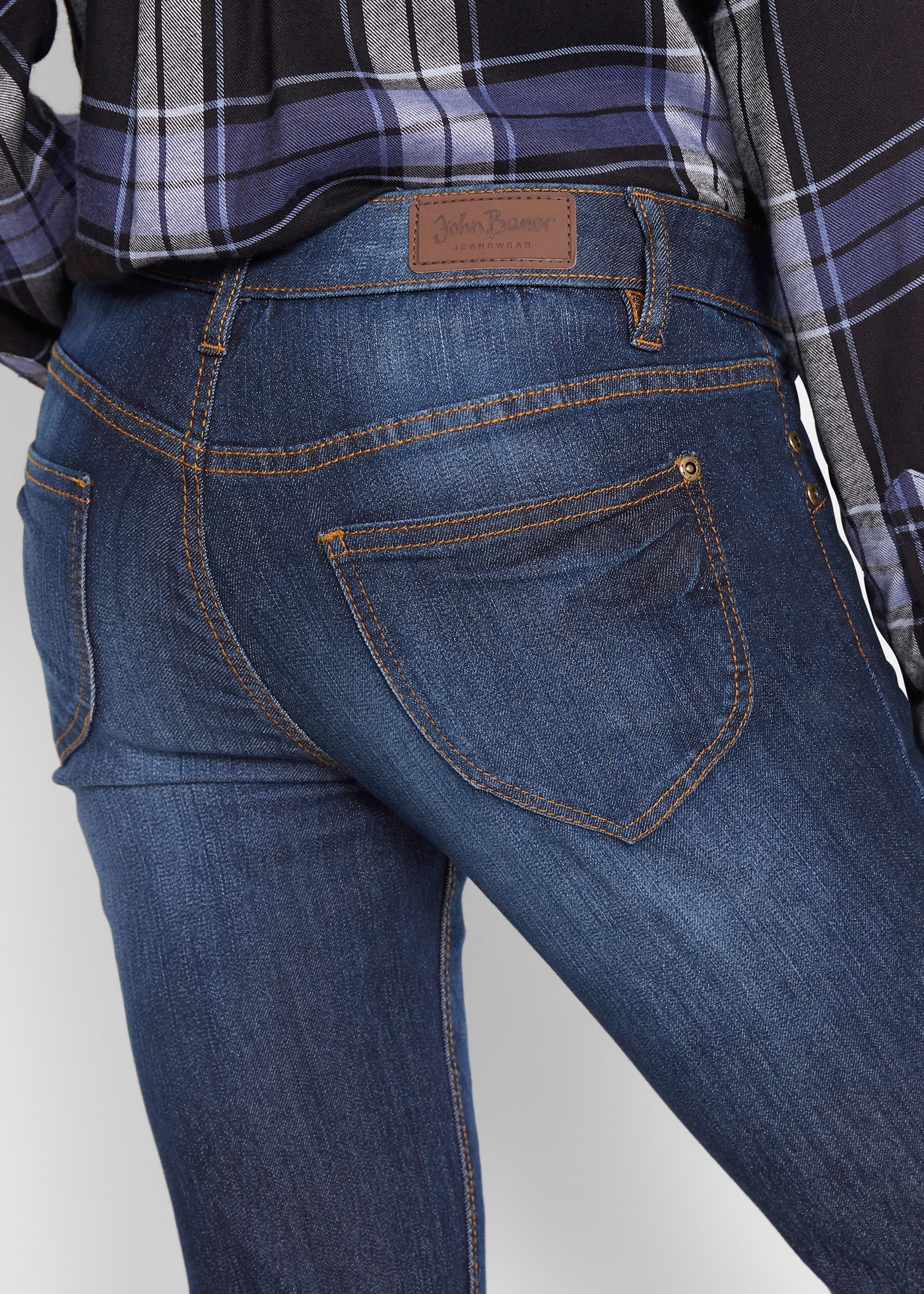 bonprix Bootcut-Jeans »Bootcut-Jeans Mid Waist, Komfort-Stretch« Regular Fit Passform, im klassischen 5-Pocket-Stil