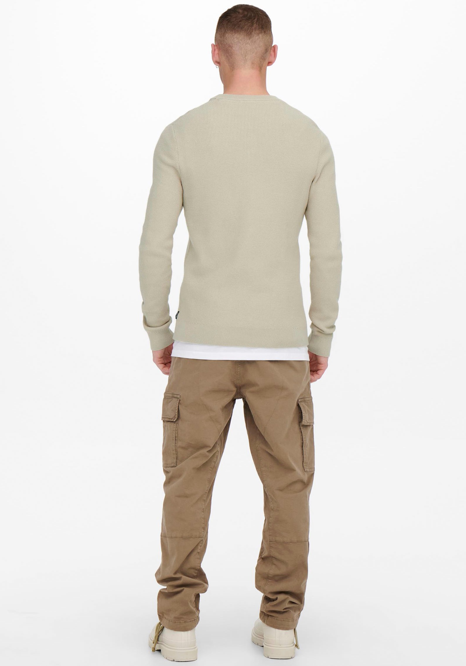 ONLY & SONS Strickpullover, im Strukturmuster