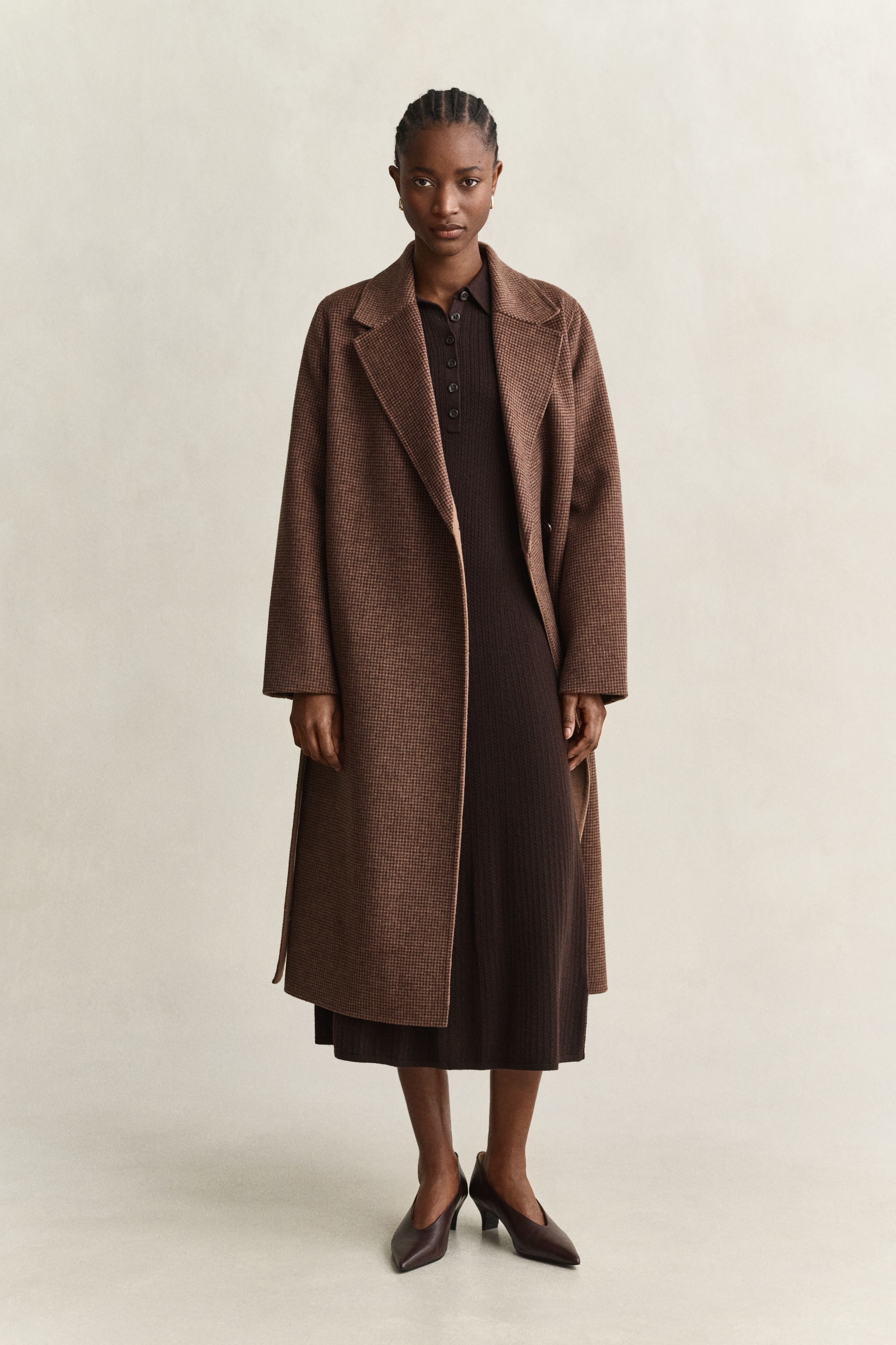Gant Strickkleid »MINI CABLE KNIT« Zopfmuster, regular fit
