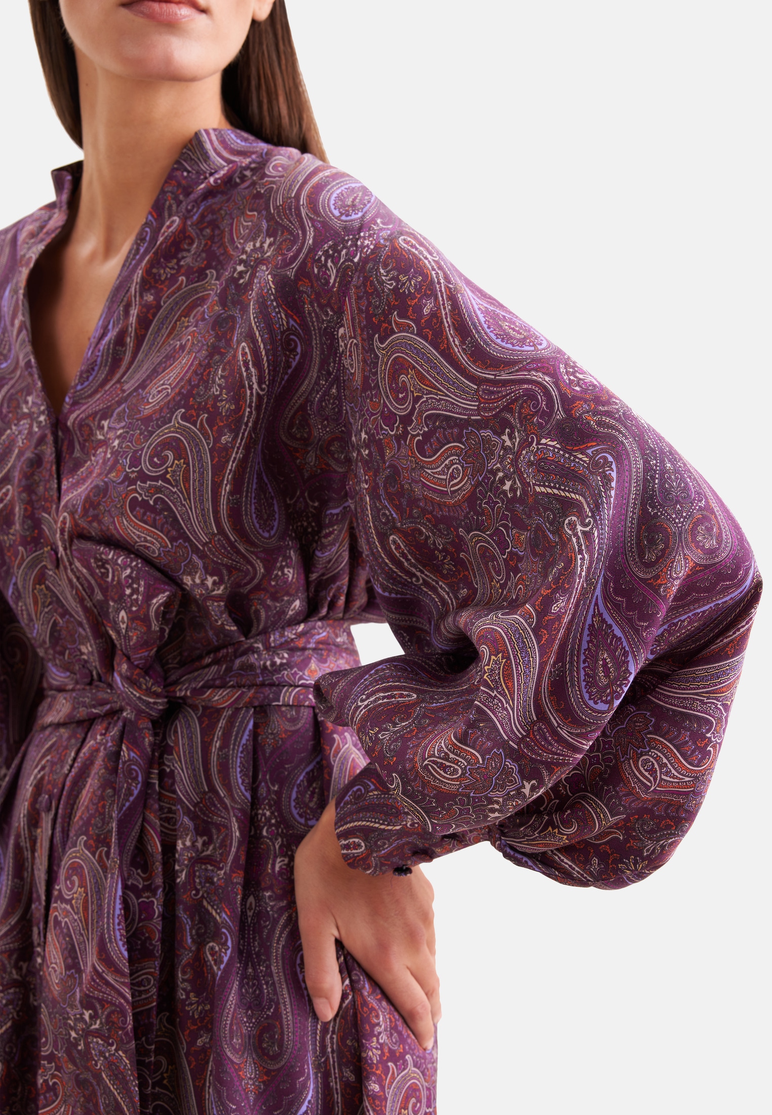 seidensticker Sommerkleid 1/1 Stehkragen Druck