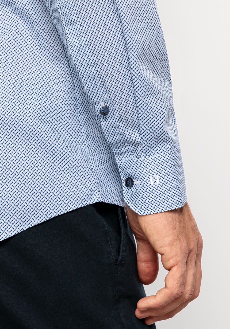 OLYMP Businesshemd »No. Six super slim«, mit smartem Micro-Dessin