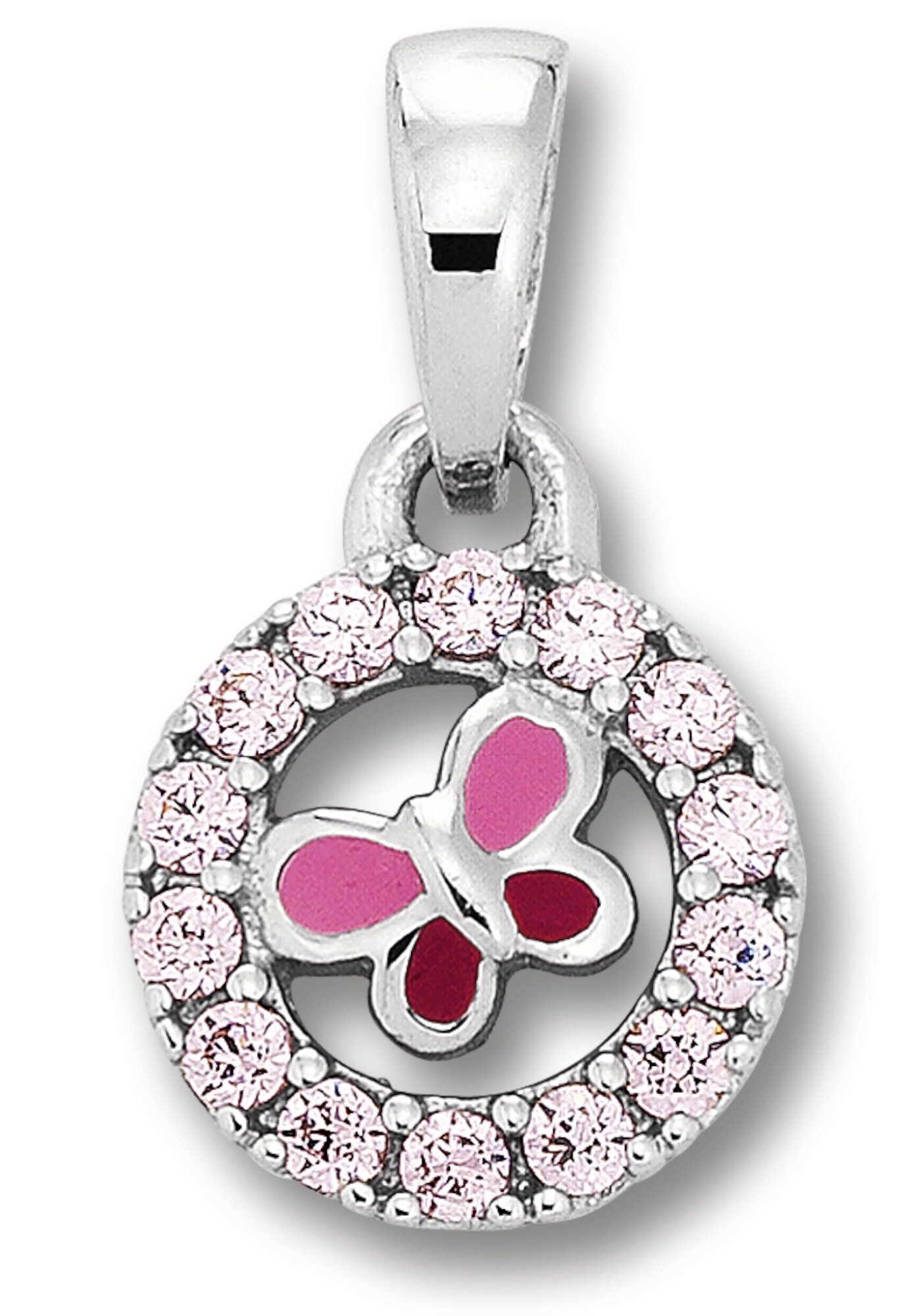 ONE ELEMENT Kettenanhänger »Zirkonia Schmetterling Anhänger aus 925 Silber«