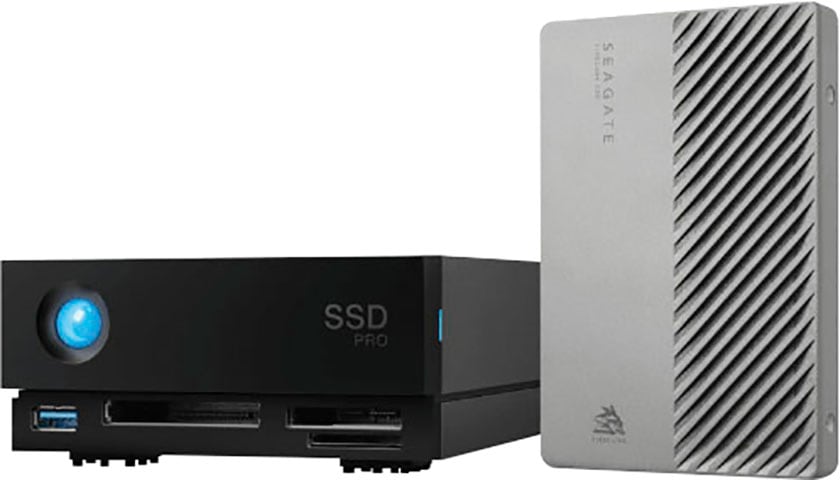 LaCie HDD-NAS-Festplatte »1big Dock«, Anschluss Thunderbolt 3-DisplayPort-SD-/CF-Kartensteckplätze-USB