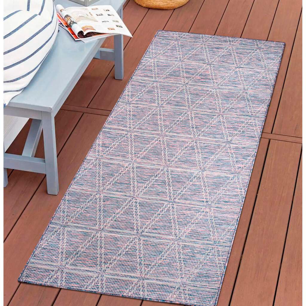 Carpet City Teppich Wetterfest kaufen gewebt rechteckig, UV-beständig, Terrasse, bei & flach »Palm«, Küche, OTTO Balkon, für