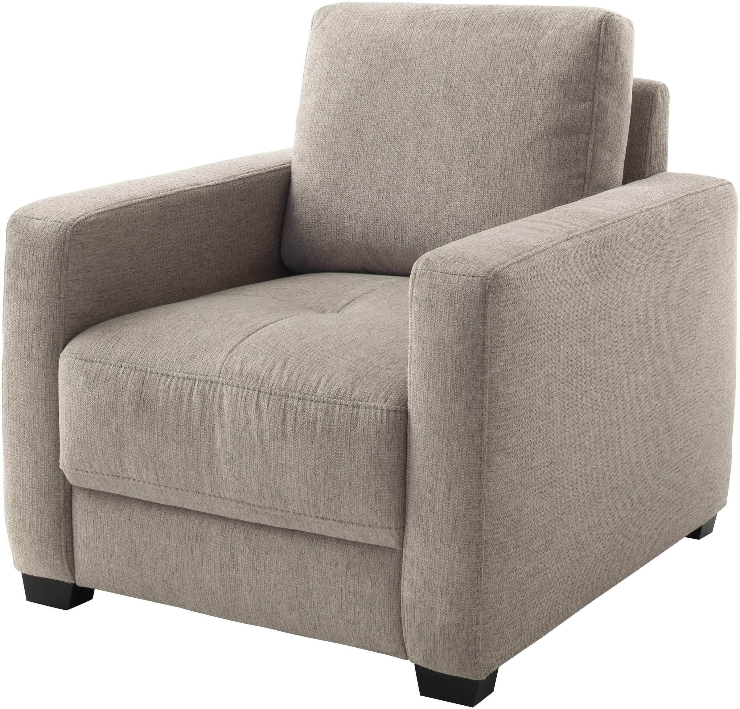 Mr. Couch Sessel »Pierre de Luxe mit Holzfüßen« 1 Stk. tlg. Mit Boxpring-Taschenfederkern