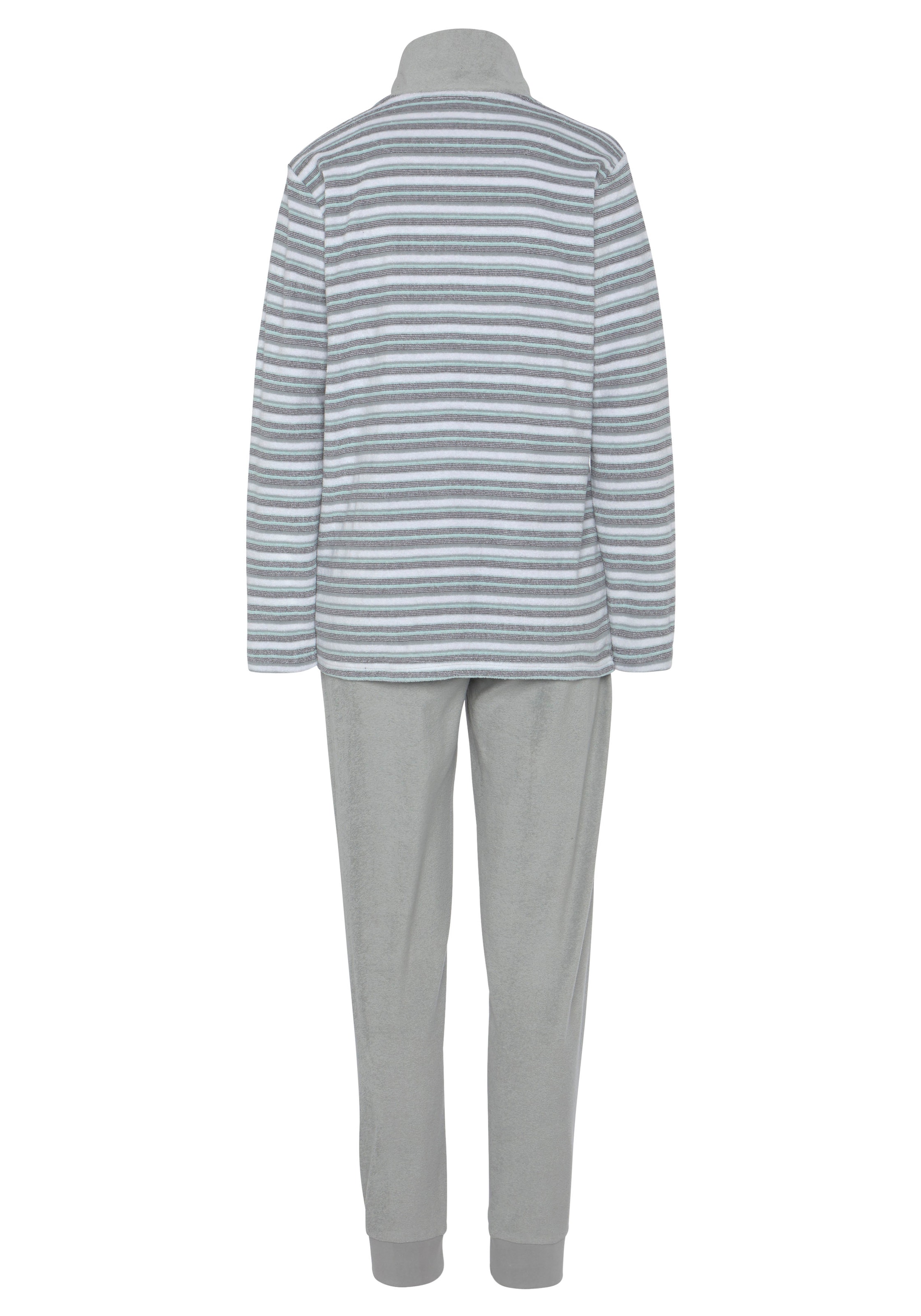 Vivance Dreams Pyjama, (2 tlg.), aus weichem Frottée mit Reißverschluss