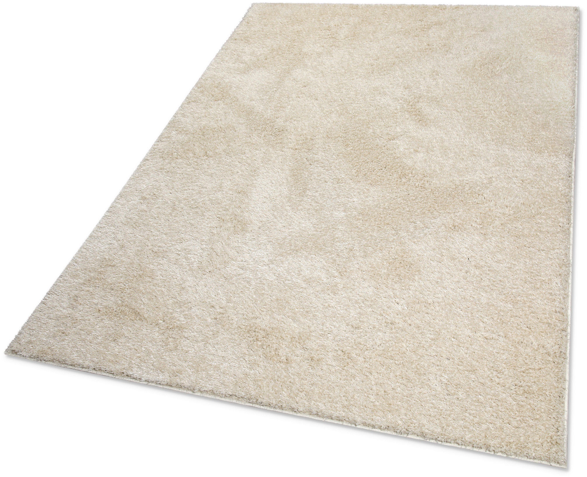 my home Hochflor-Teppich »Nickolas, auch als Läufer erhältlich«, rechteckig, 30 mm Höhe, Langflor, Shaggy, weicher Hochflor, uni farben, mit Glanz, Wohnzimmer