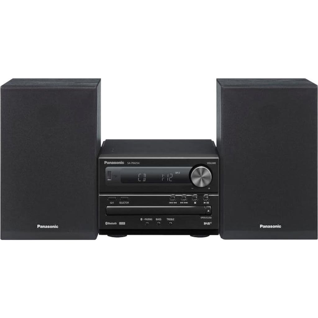 Panasonic Microanlage »SC-PM254EG«, (Bluetooth Digitalradio (DAB+)-FM-Tuner mit RDS 20 W)