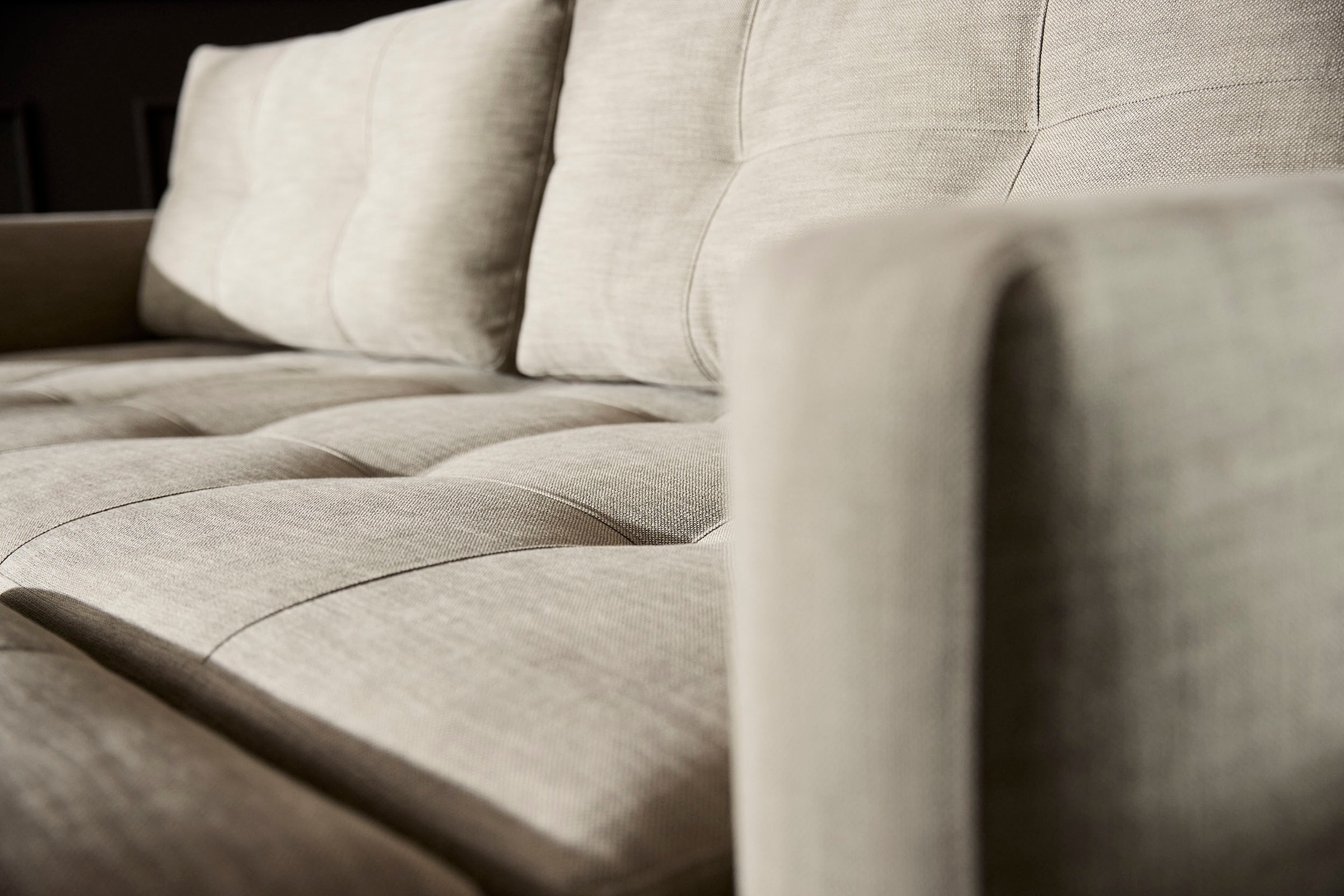 INNOVATION LIVING ™ Schlafsofa »Pyxis, 3-Sitzer Sofa mit extrabreiter Bettfunktion, Skandi-Design« Multifunktionssofa, extrabequem durch Taschenfederkern, Dauerschläfer