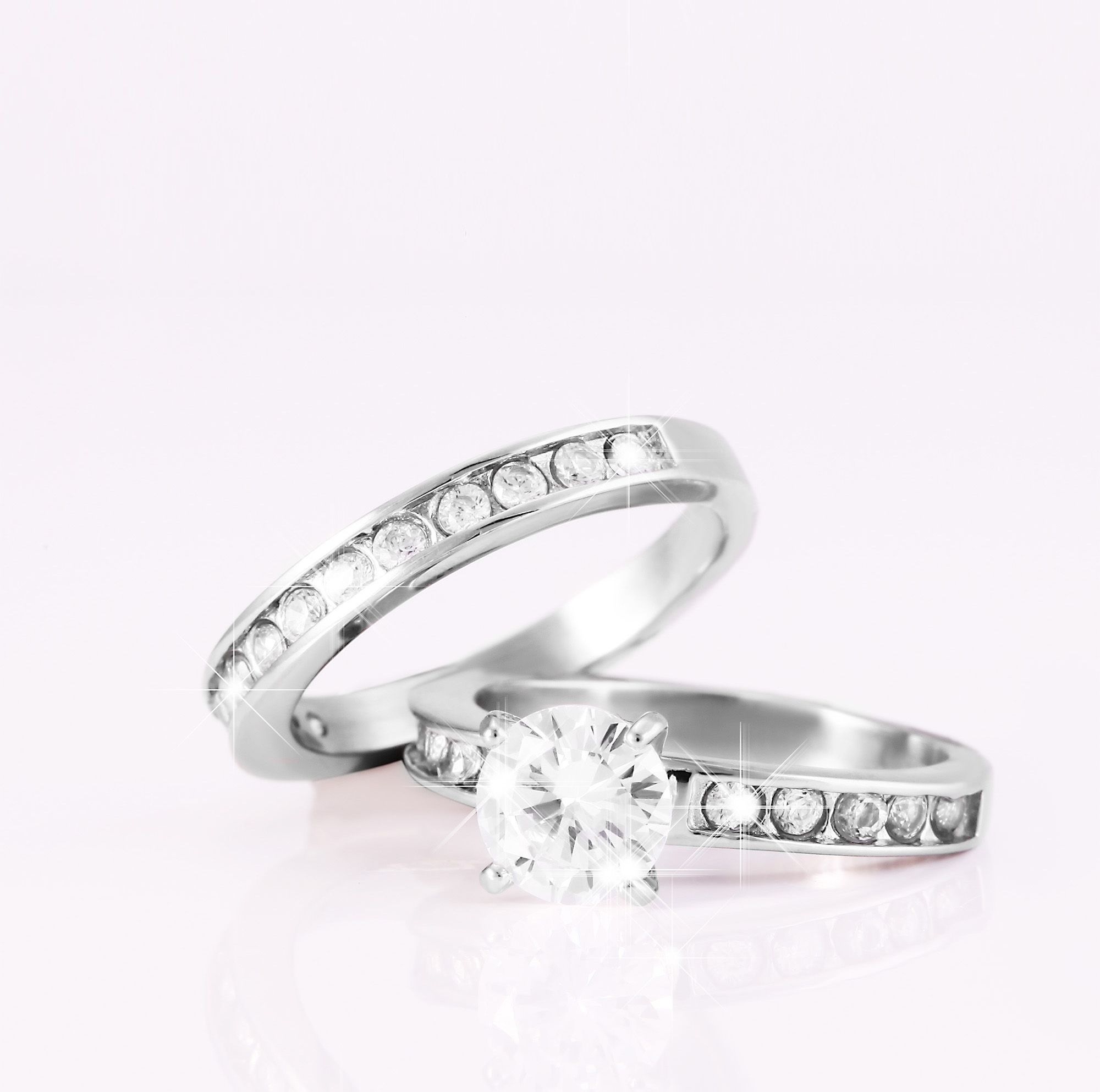 Adelia´s Fingerring »Damen Ring aus Edelstahl mit Zirkonia«