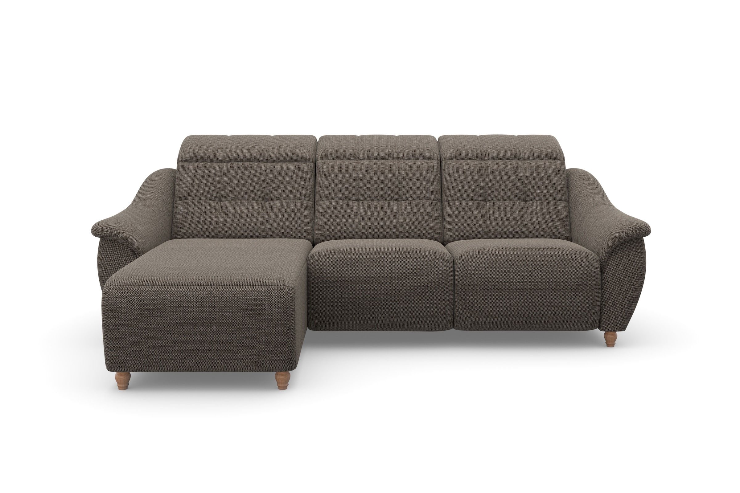 Home affaire Ecksofa »Boston L-Form«, (2 St.), Kopfteilverstellung an jeder Sitzfläche, wahlweise Relaxfunktion