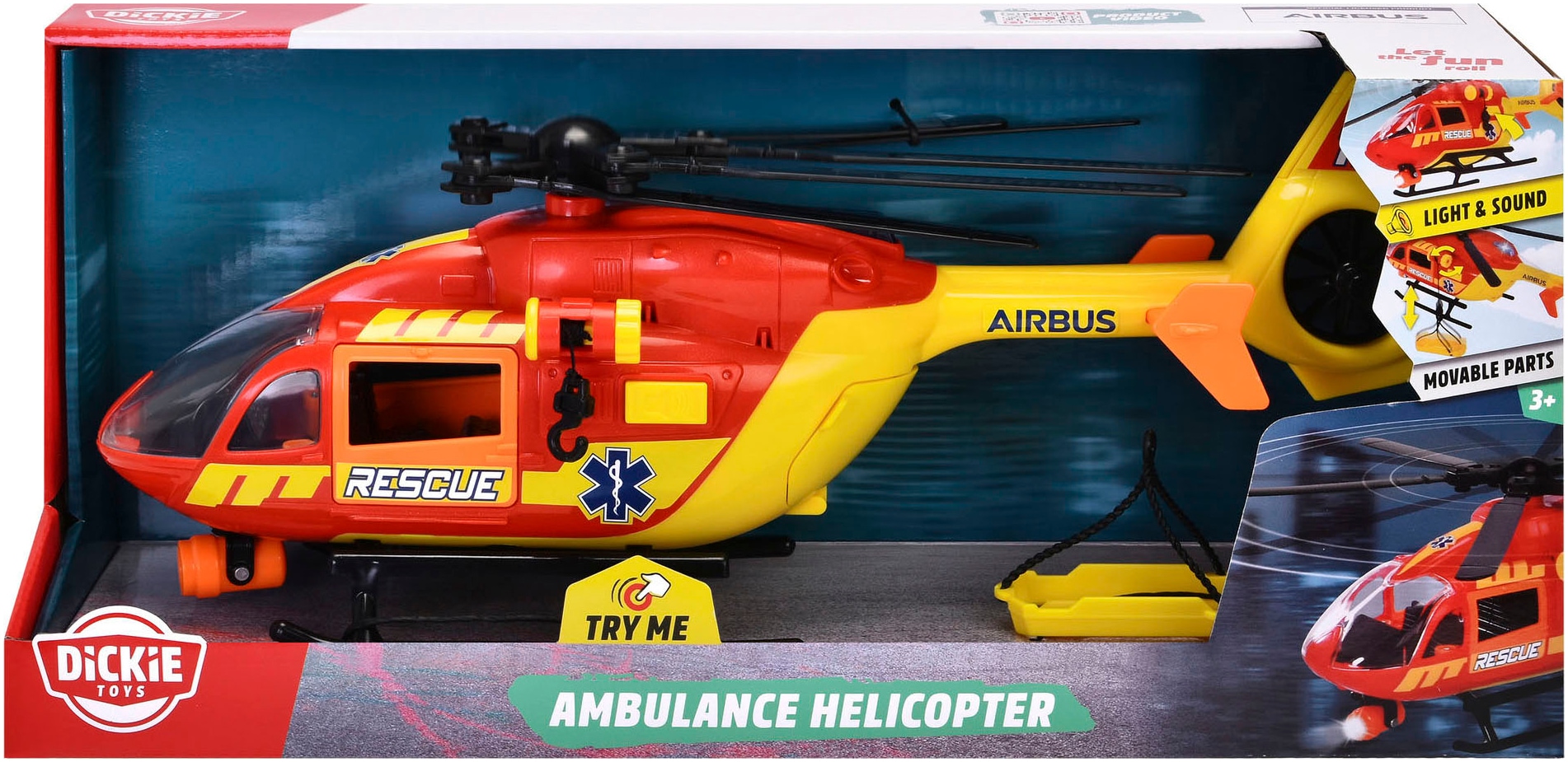 Dickie Toys Spielzeug-Hubschrauber »Ambulance Helicopter«, mit Licht und Sound