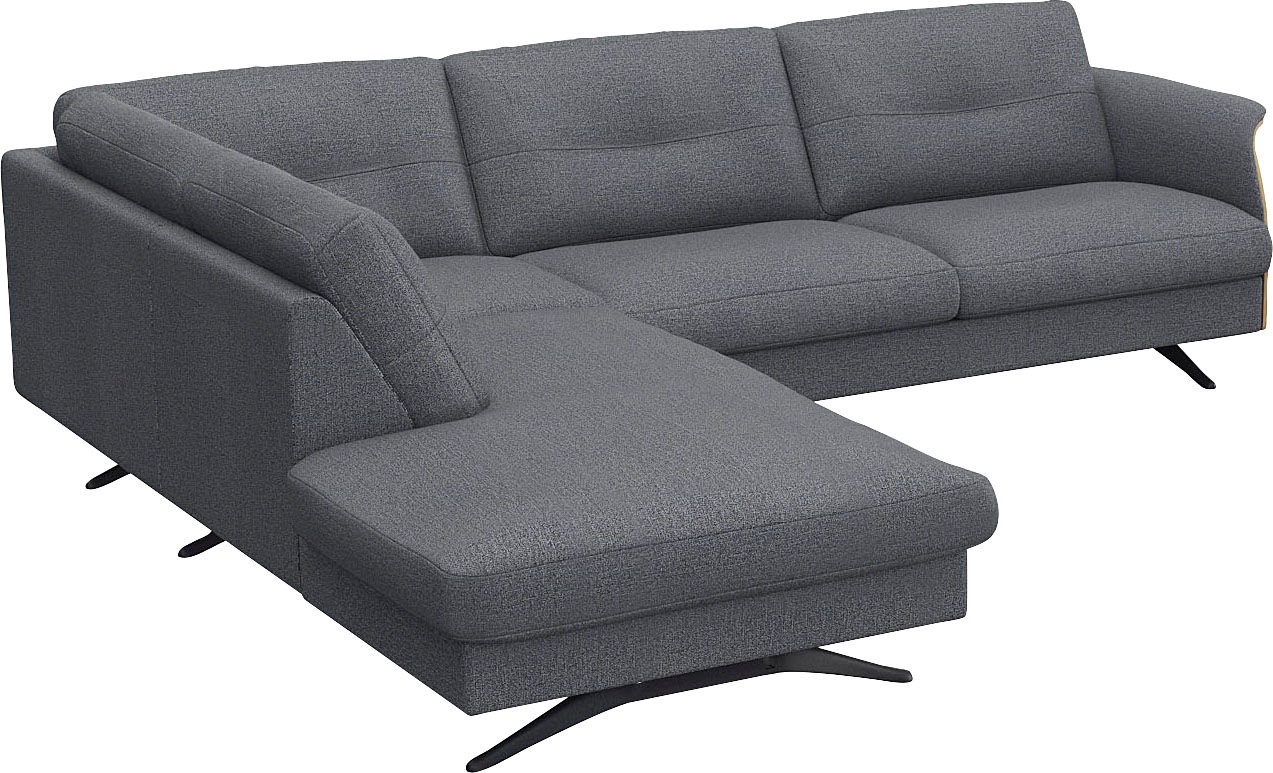 FLEXLUX Ecksofa »Glow bequem und komfortabel durch hochwertigen Sitzaufbau, L-Form« Skandinavisches Design, In hochwertiger Verarbeitung