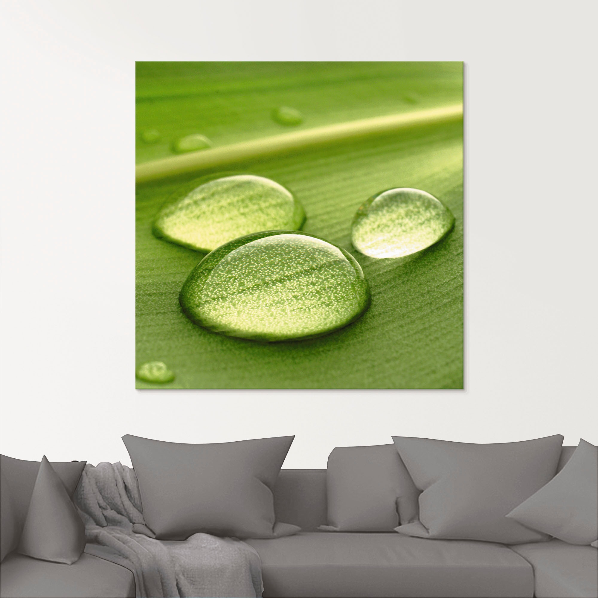 Artland Glasbild »Wassertropfen«, Zen, (1 St.), in verschiedenen Größen