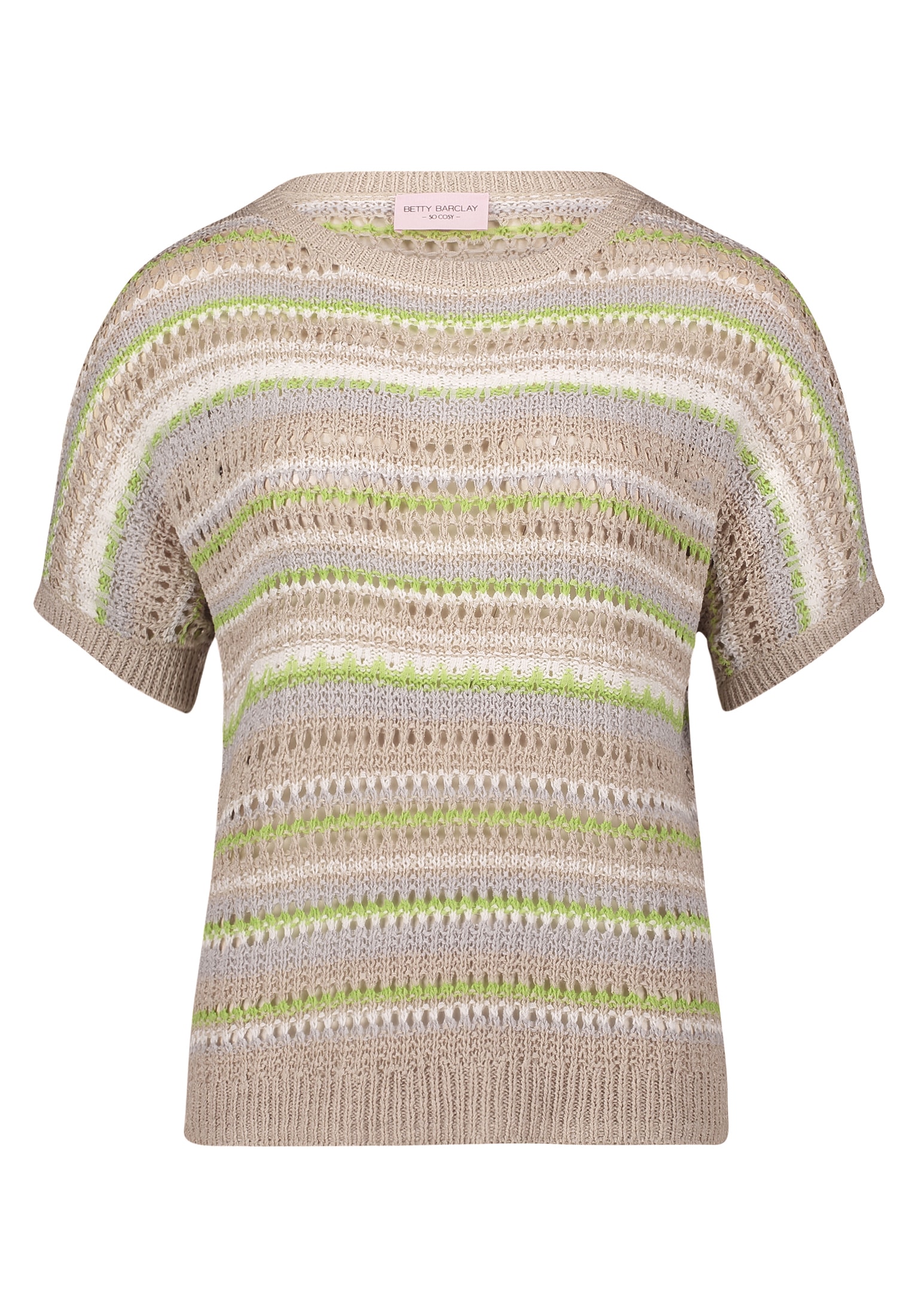 Betty Barclay Rundhalspullover »Lochstrick-Pullover mit U-Boot-Ausschnitt«