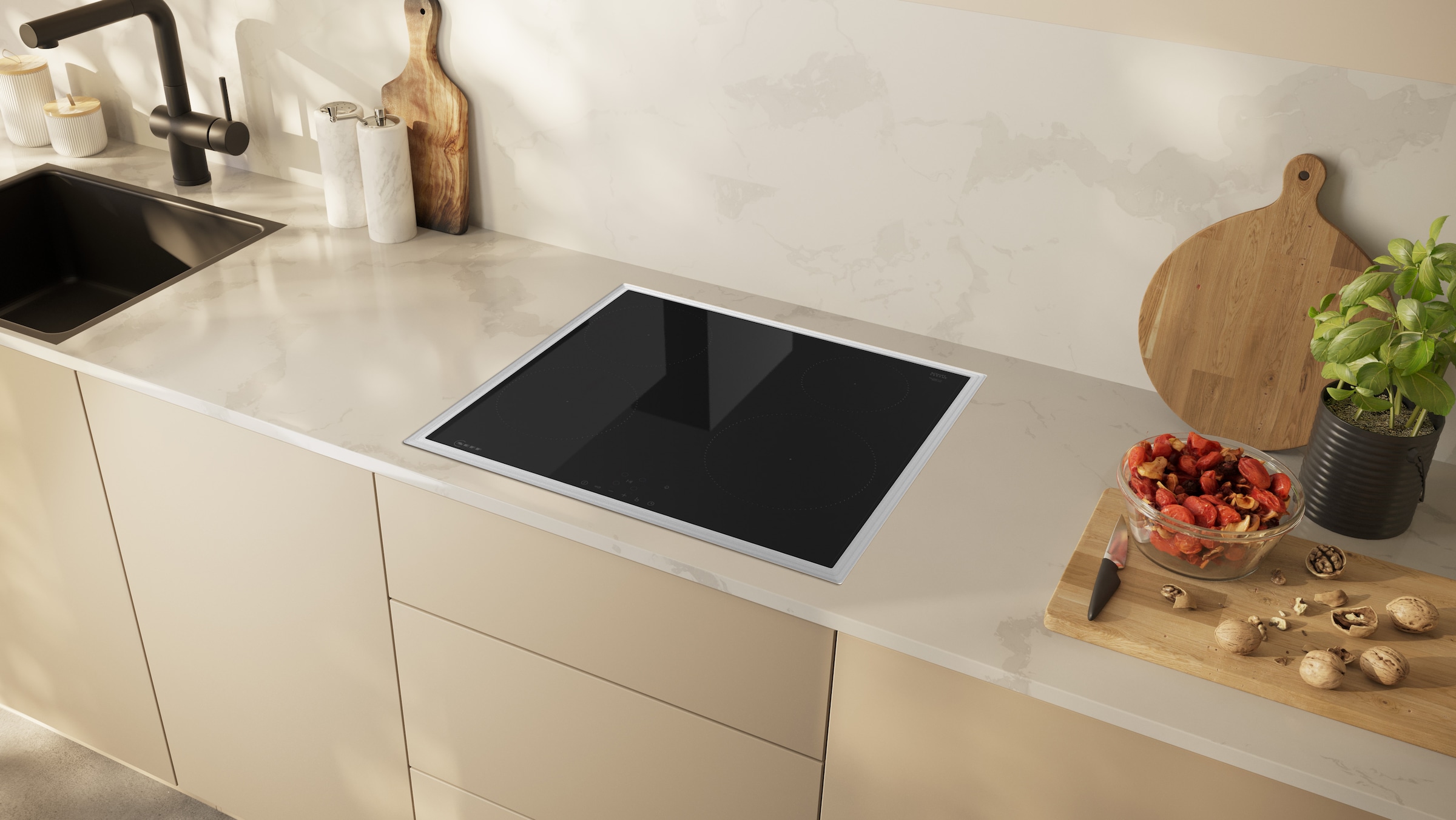 NEFF Backofen-Set »B2CCG6AK3«, mit Teleskopauszug nachrüstbar, Pyrolyse-Selbstreinigung, mit 7 verschiedenen Beheizungsarten